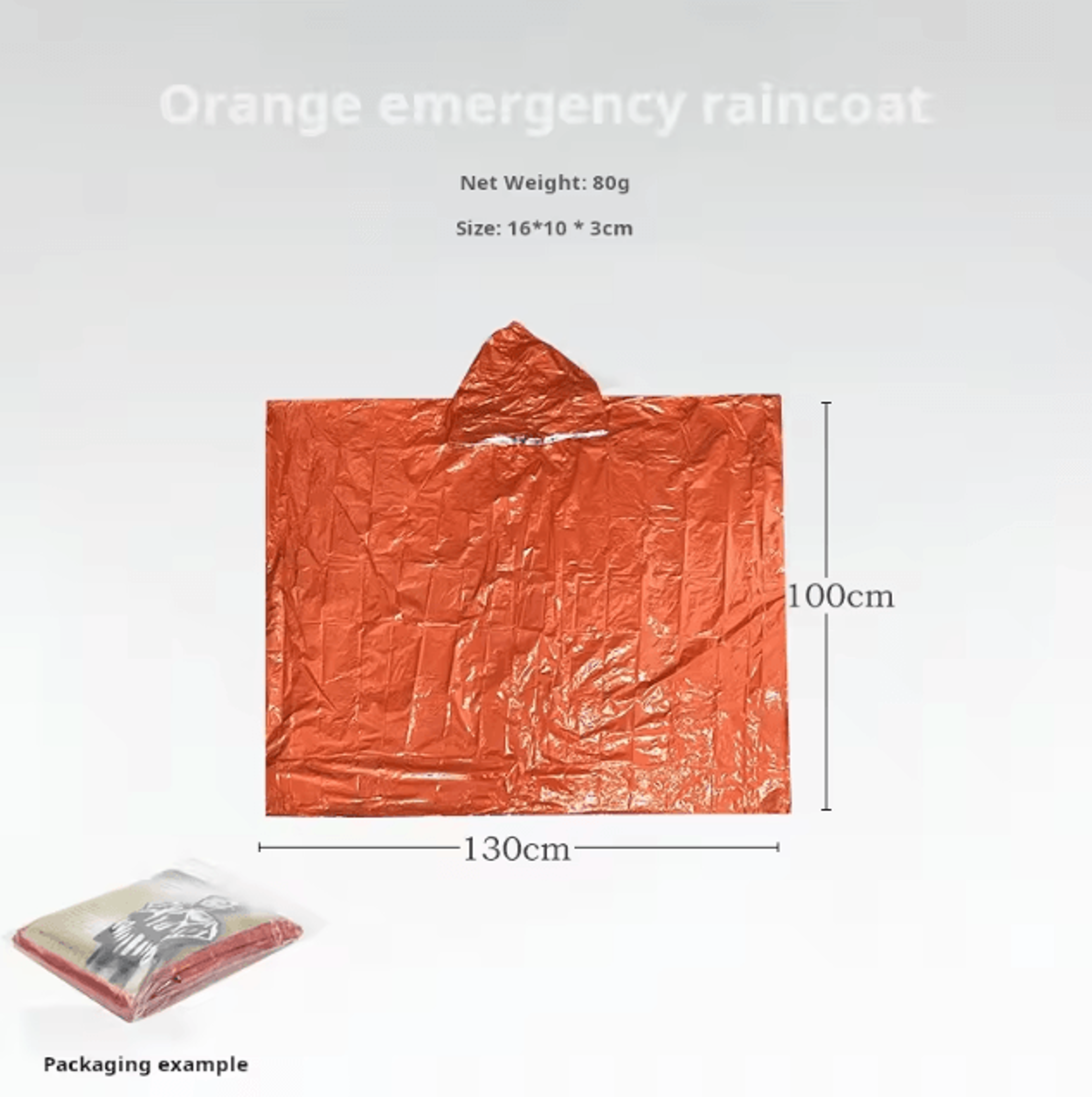 Emergency Thermal Rain Poncho Waterproof Survival Poncho Blanket For Camping Hiking Outdoor Surviva 5