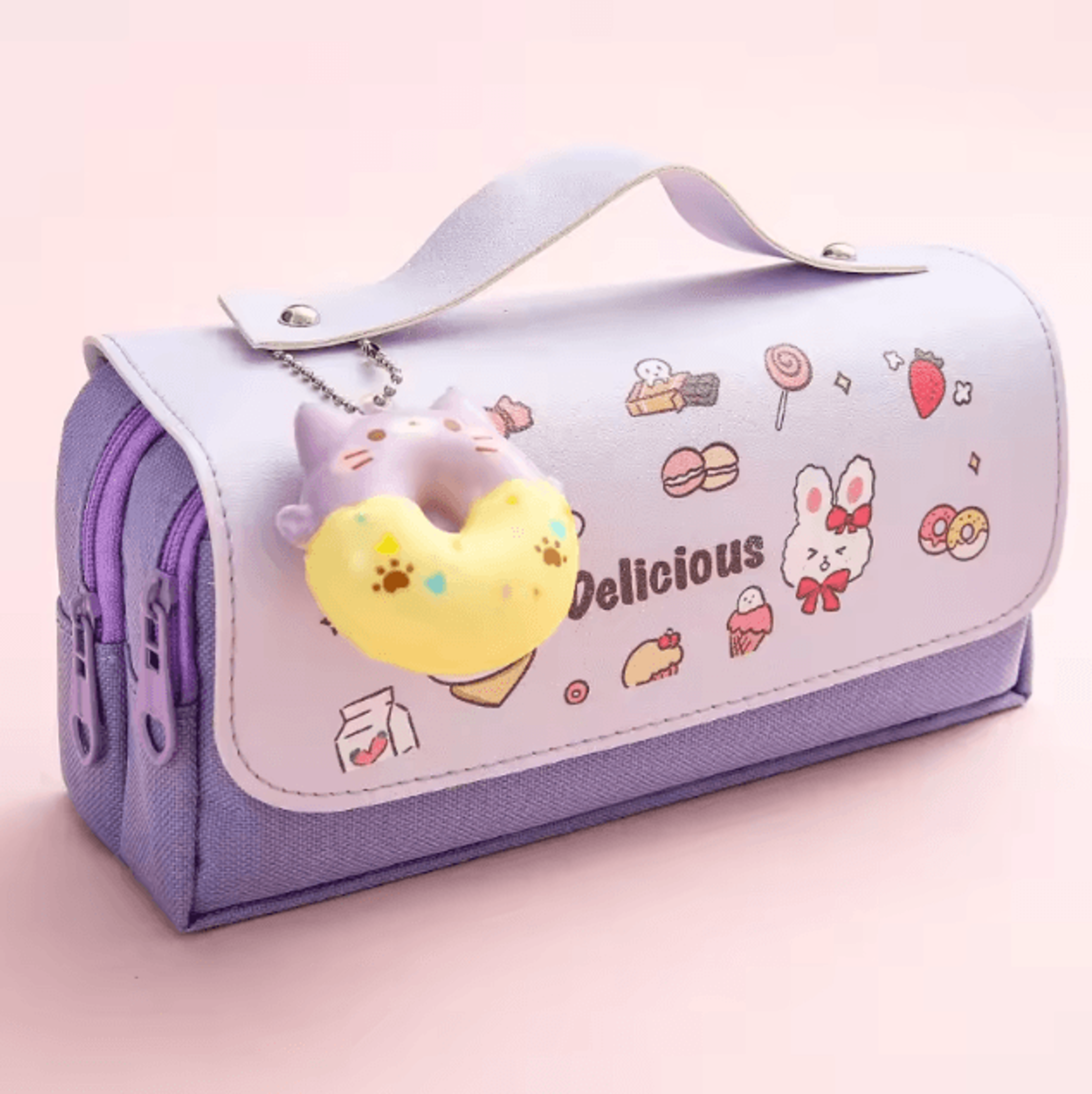3D Kawaii Pencil Case Cute Waterproof Decompression Pen Pouch Organizer For School Supplies 9