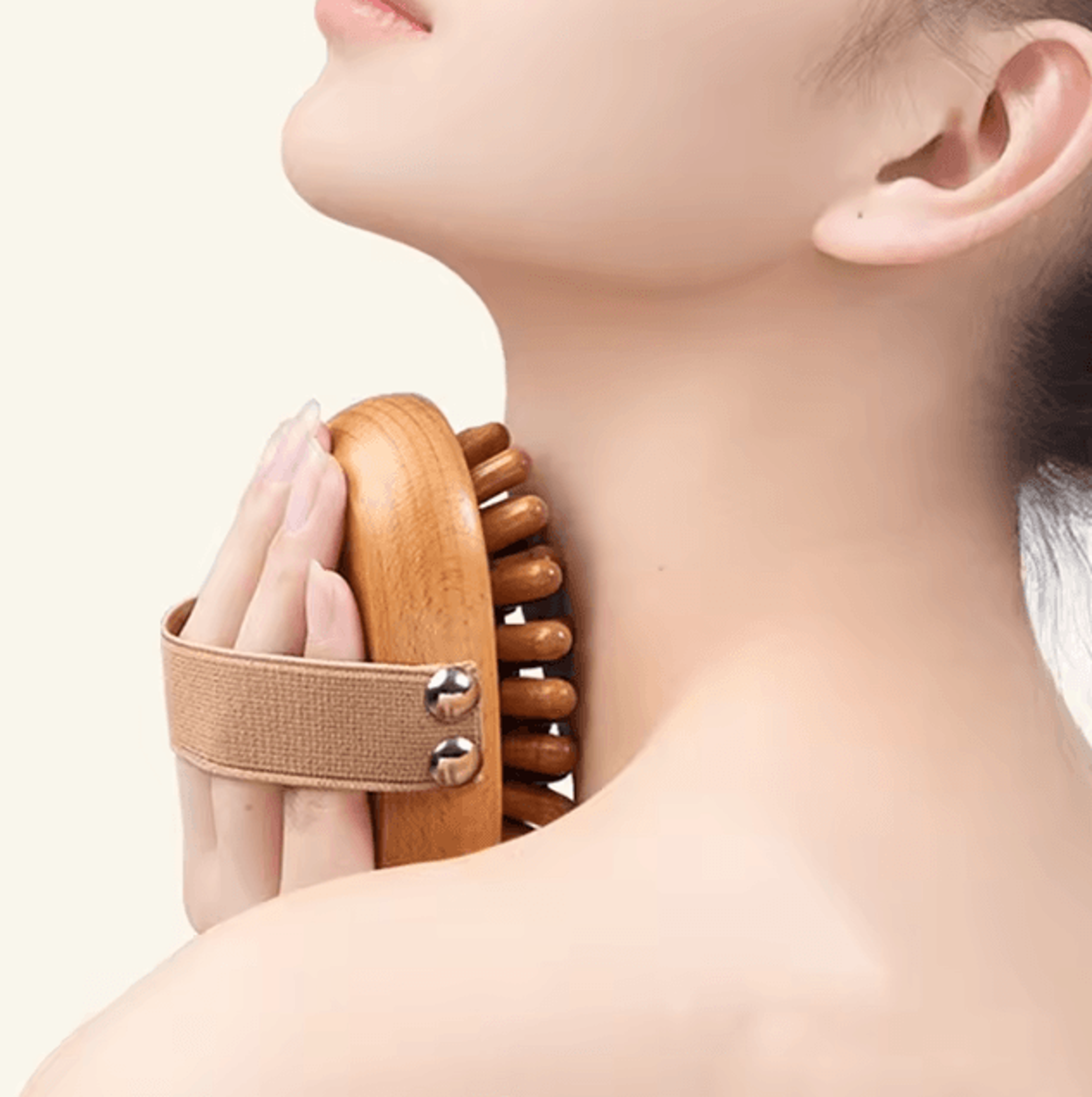 Wooden AntiCellulite Body  Scalp Massage Brush With Air Cushion 1