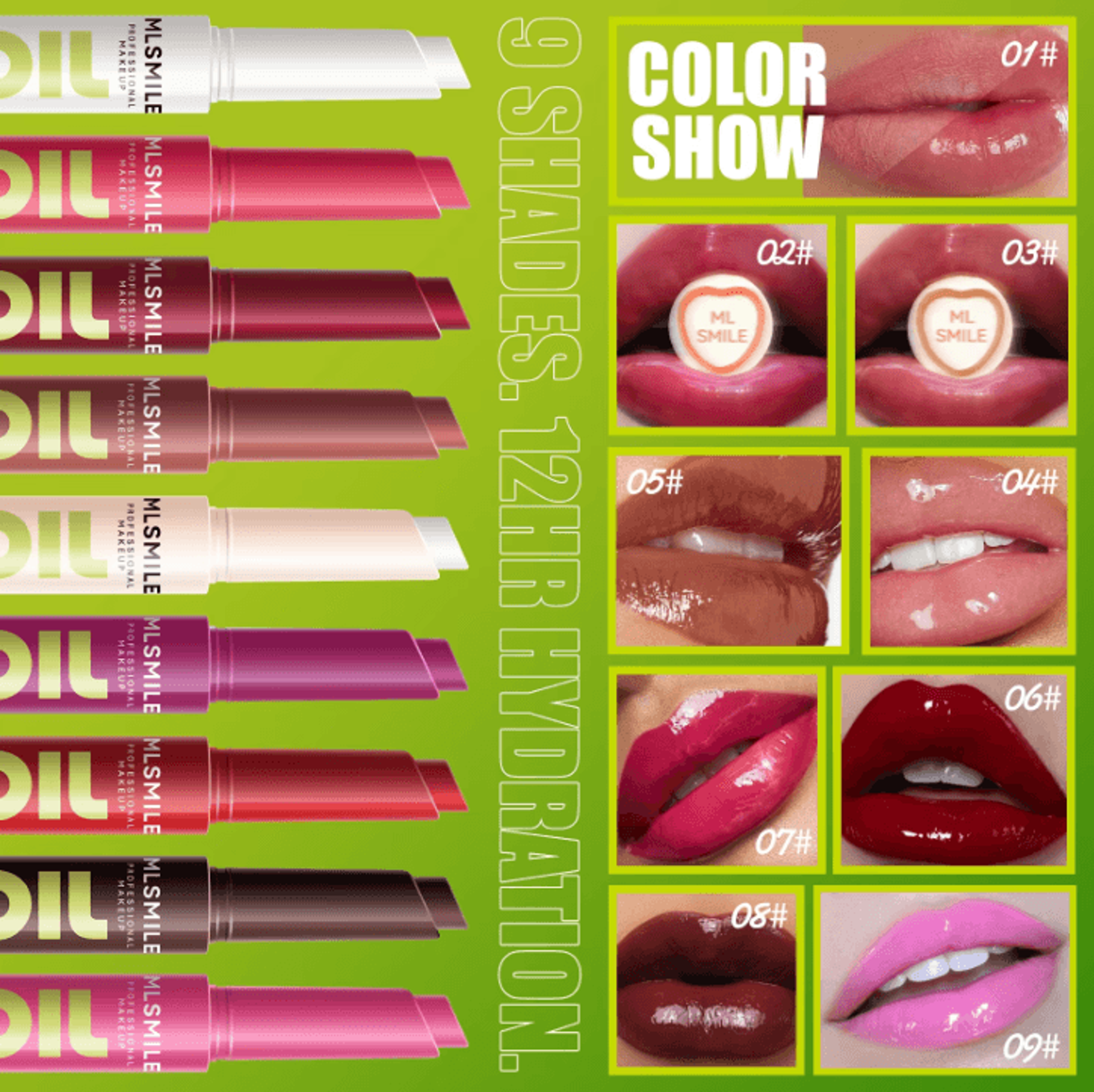 MLSMILE Silky Click Hydrating Lip Gloss  Mirror Shine Press Lip Balm Gloss For Smooth Radiant Lips 1