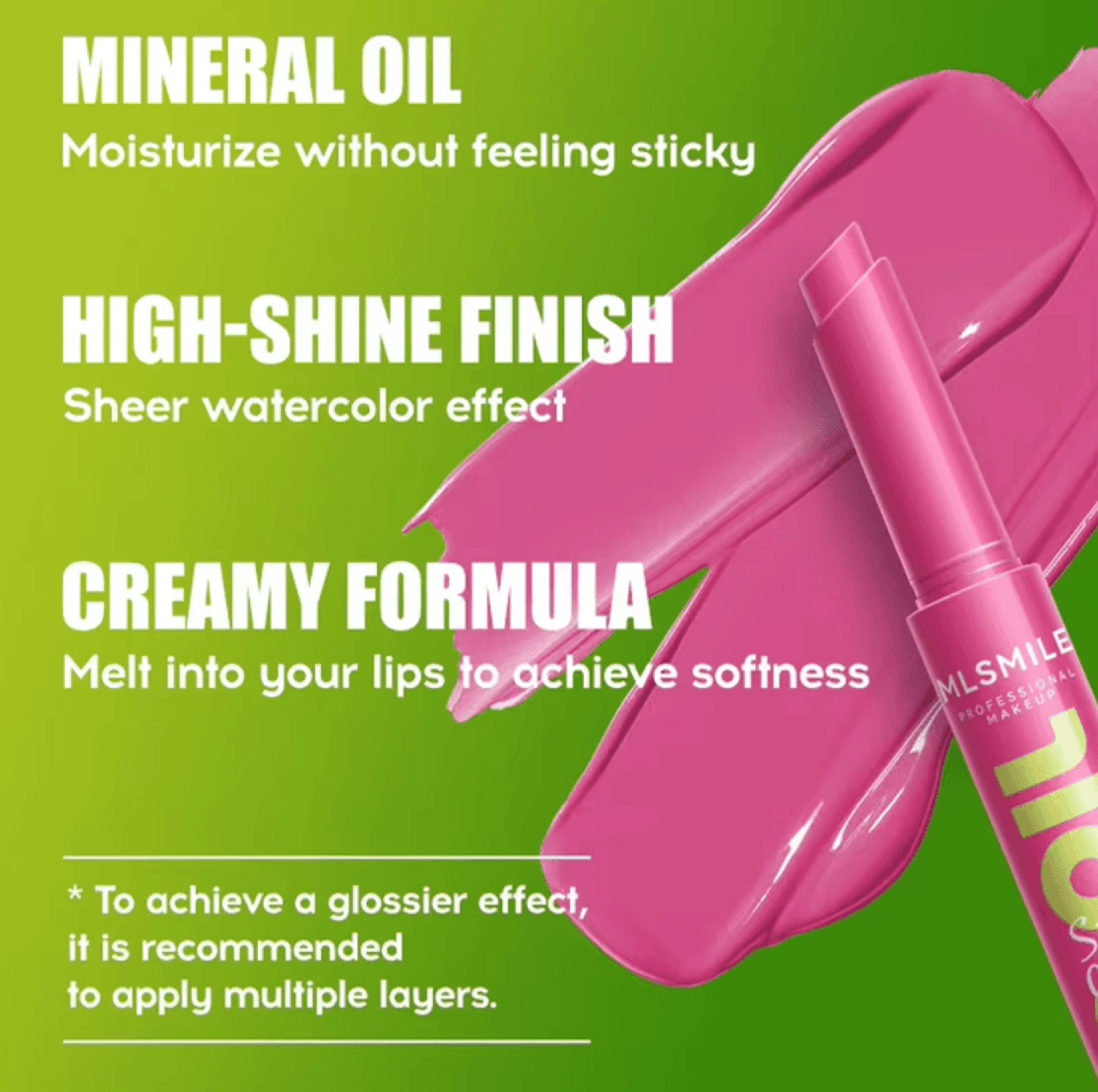 MLSMILE Silky Click Hydrating Lip Gloss  Mirror Shine Press Lip Balm Gloss For Smooth Radiant Lips 4