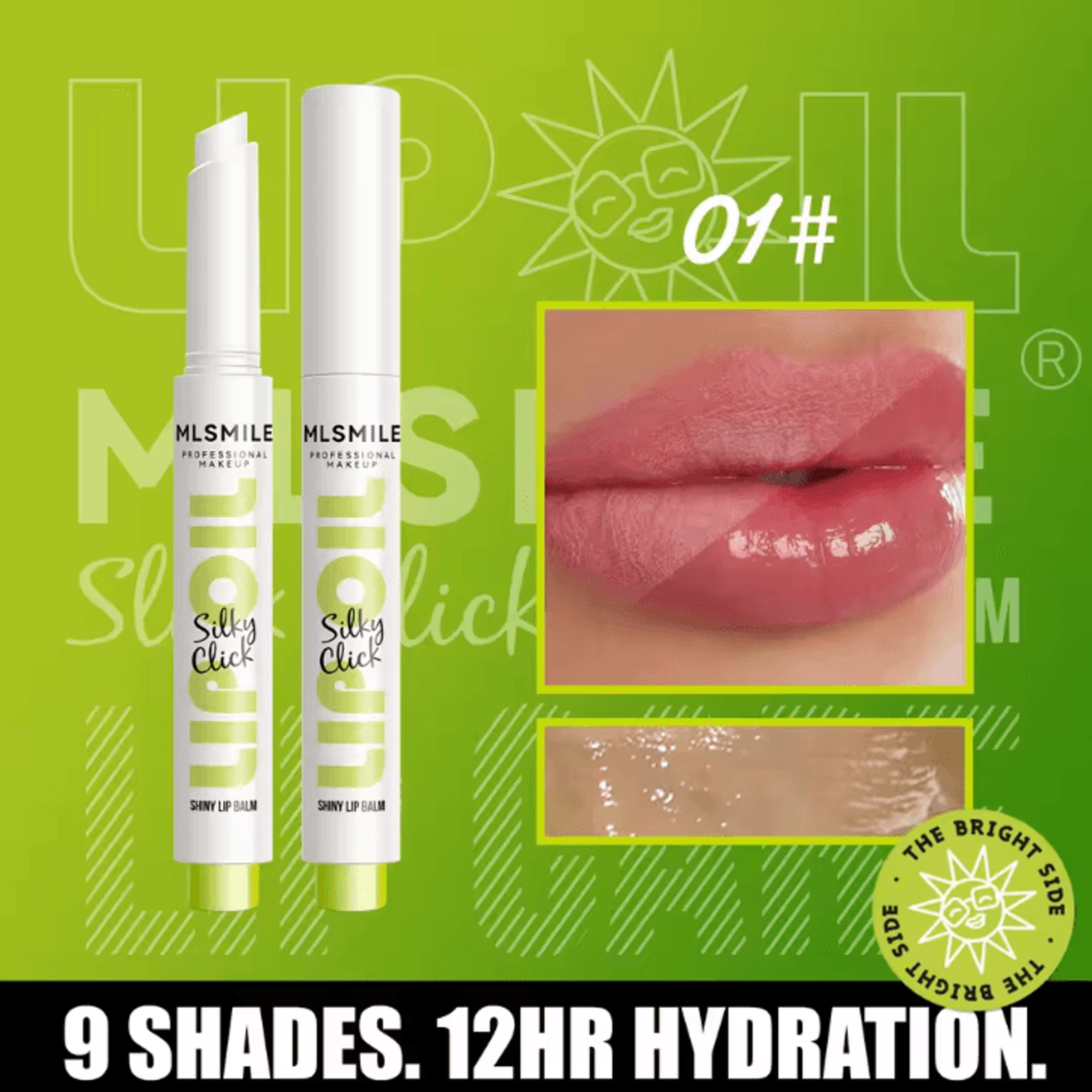 MLSMILE Silky Click Hydrating Lip Gloss  Mirror Shine Press Lip Balm Gloss For Smooth Radiant Lips 5
