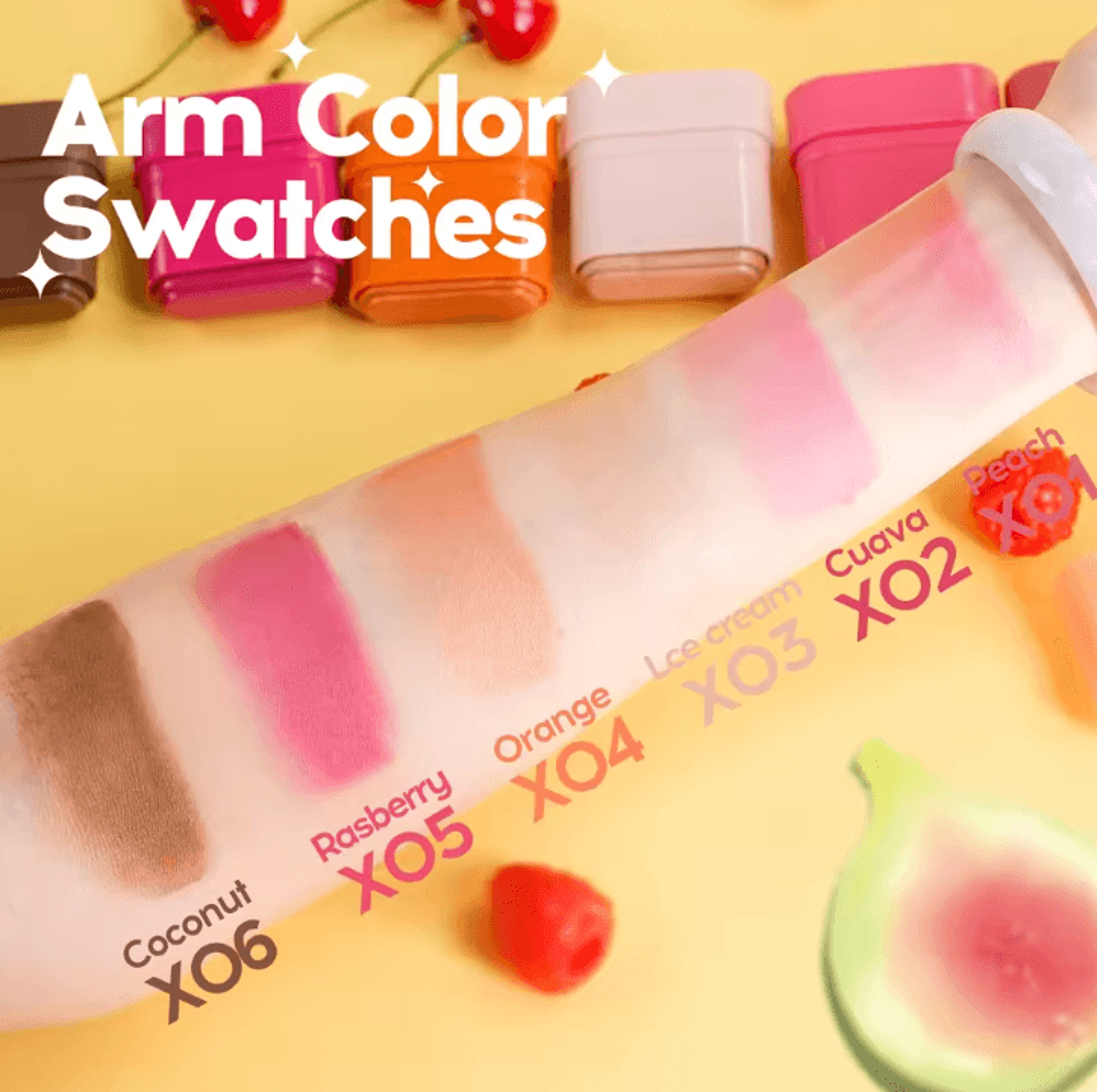 2in1 Fruit Blush  Lipstick Stick  MultiUse Lip And Cheek Makeup Color 3