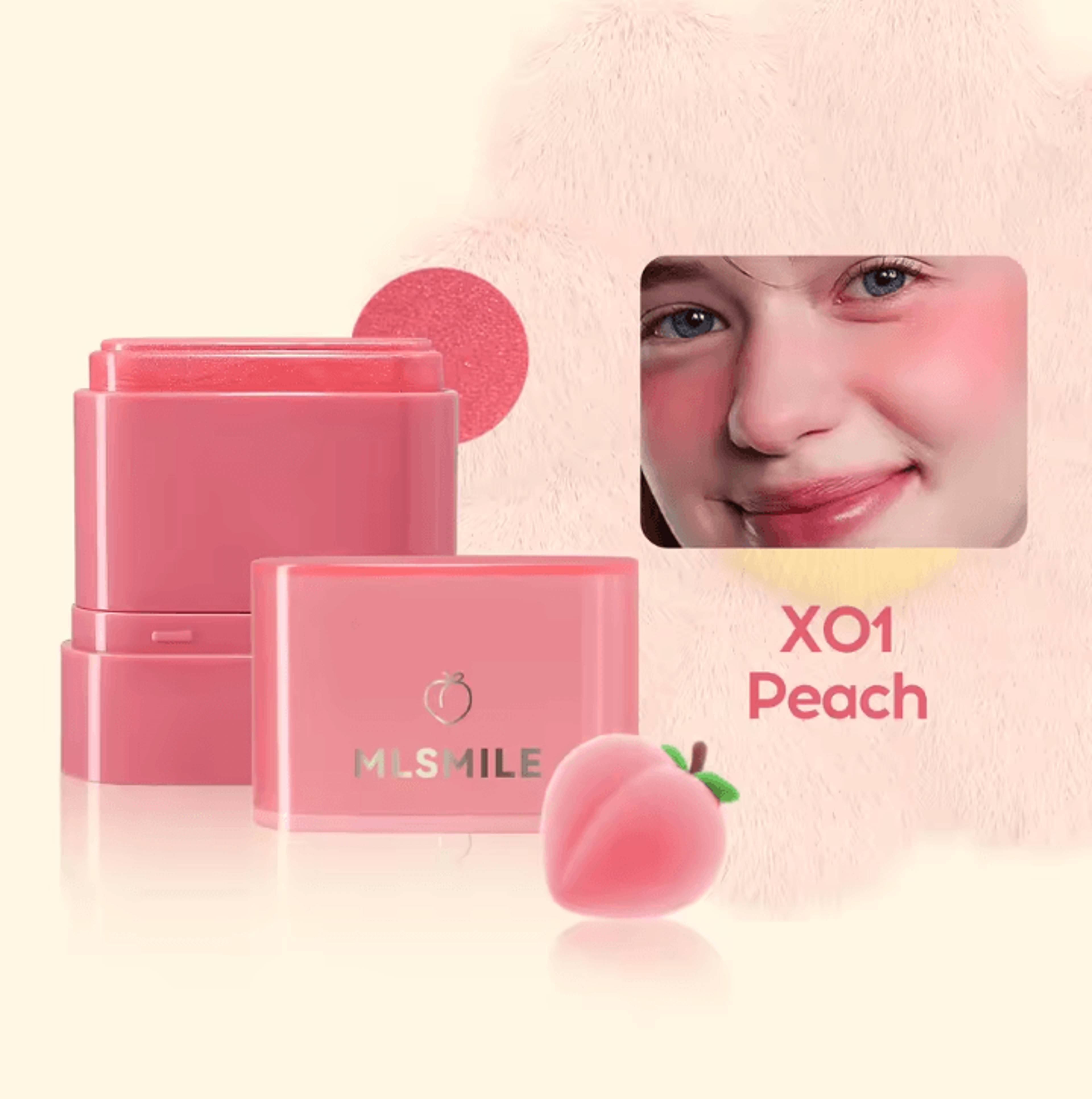 2in1 Fruit Blush  Lipstick Stick  MultiUse Lip And Cheek Makeup Color 5