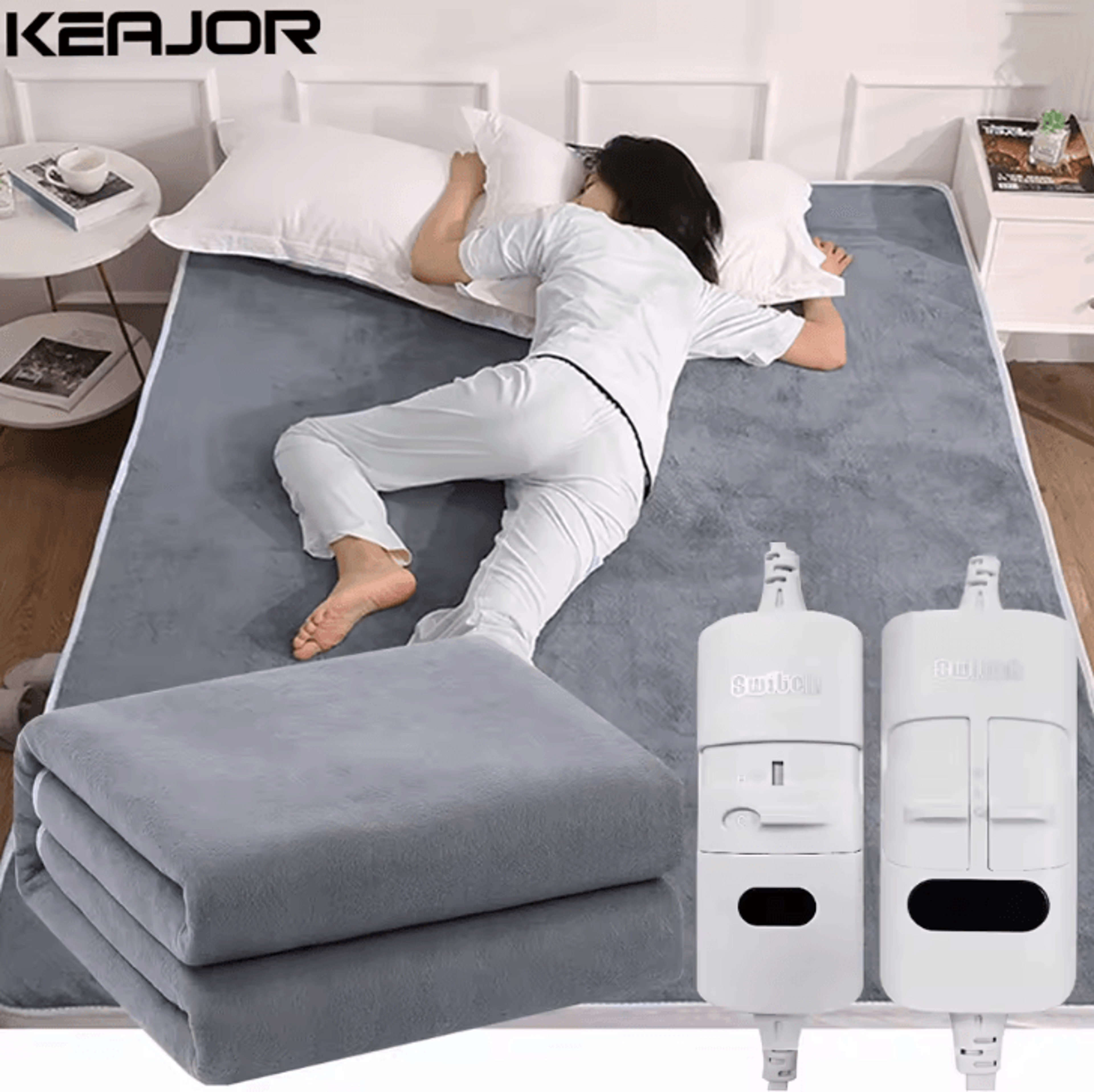 Electric Blanket 220V Thicker Automatic Thermostat Electric Heating Blanket Body Warmer Thermal Mat 0