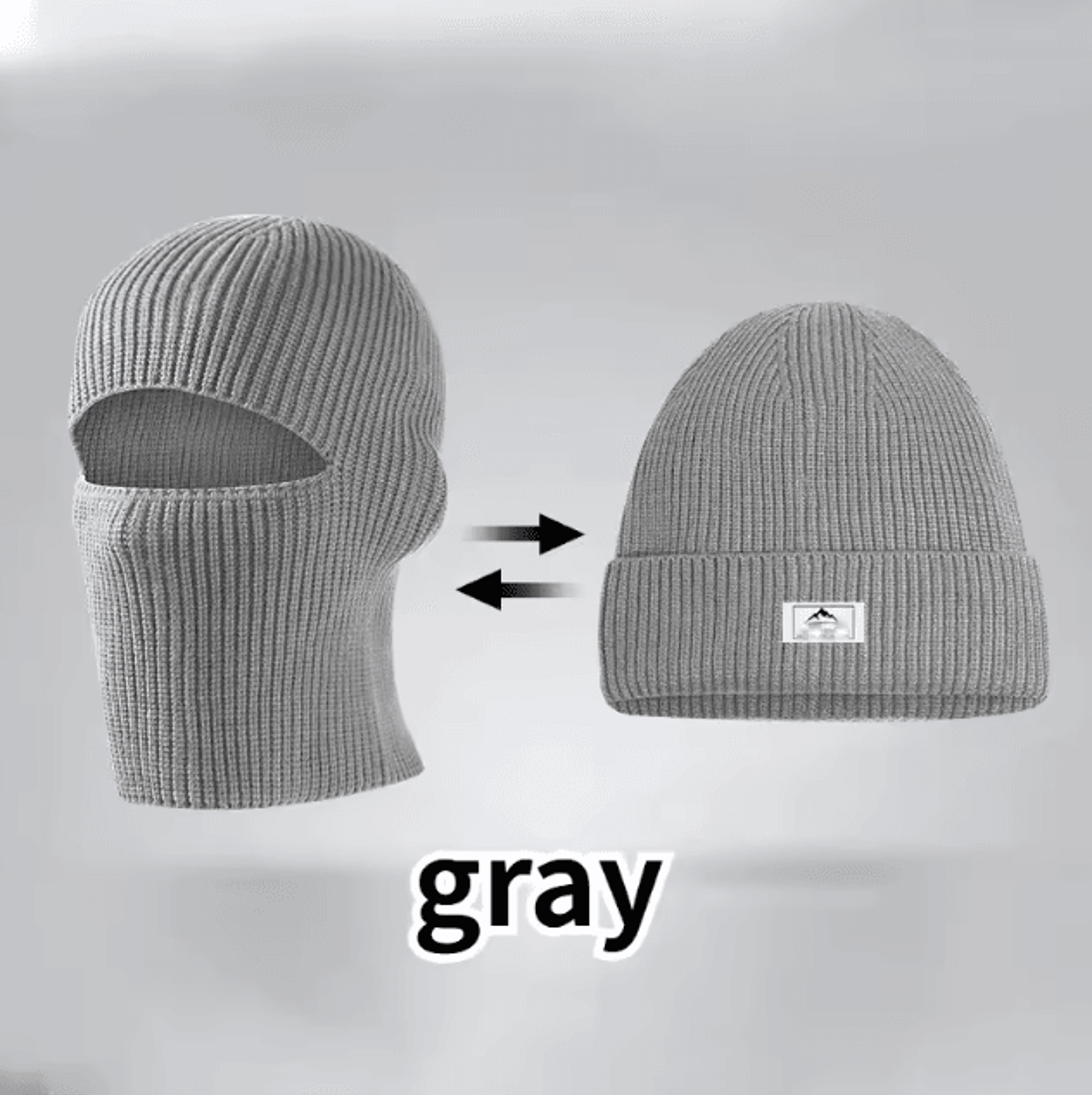 2in1 Winter Balaclava Beanie  Windproof Full Face Ski Mask Hat For Cycling  Outdoor Sports 5