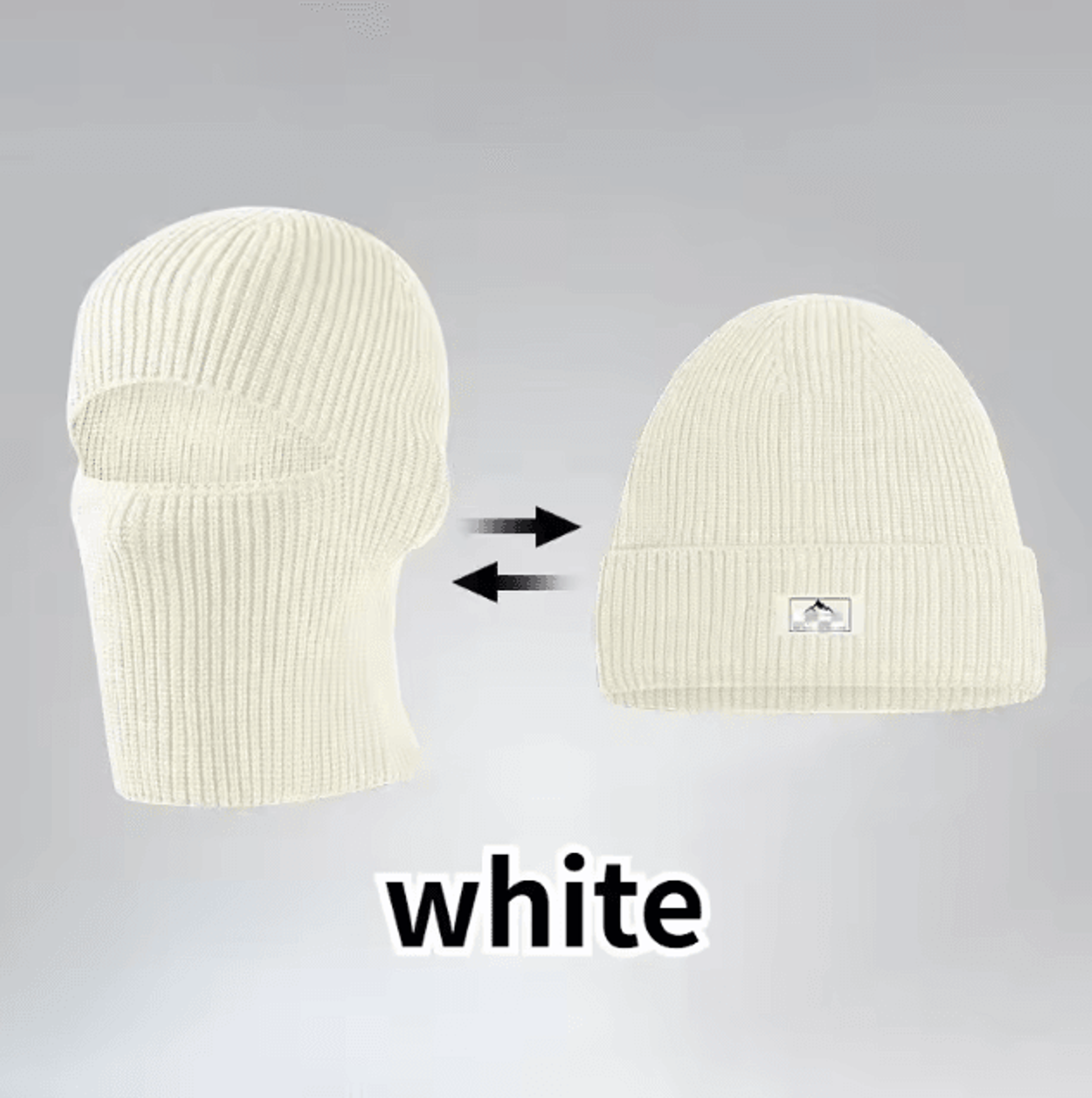 2in1 Winter Balaclava Beanie  Windproof Full Face Ski Mask Hat For Cycling  Outdoor Sports 9