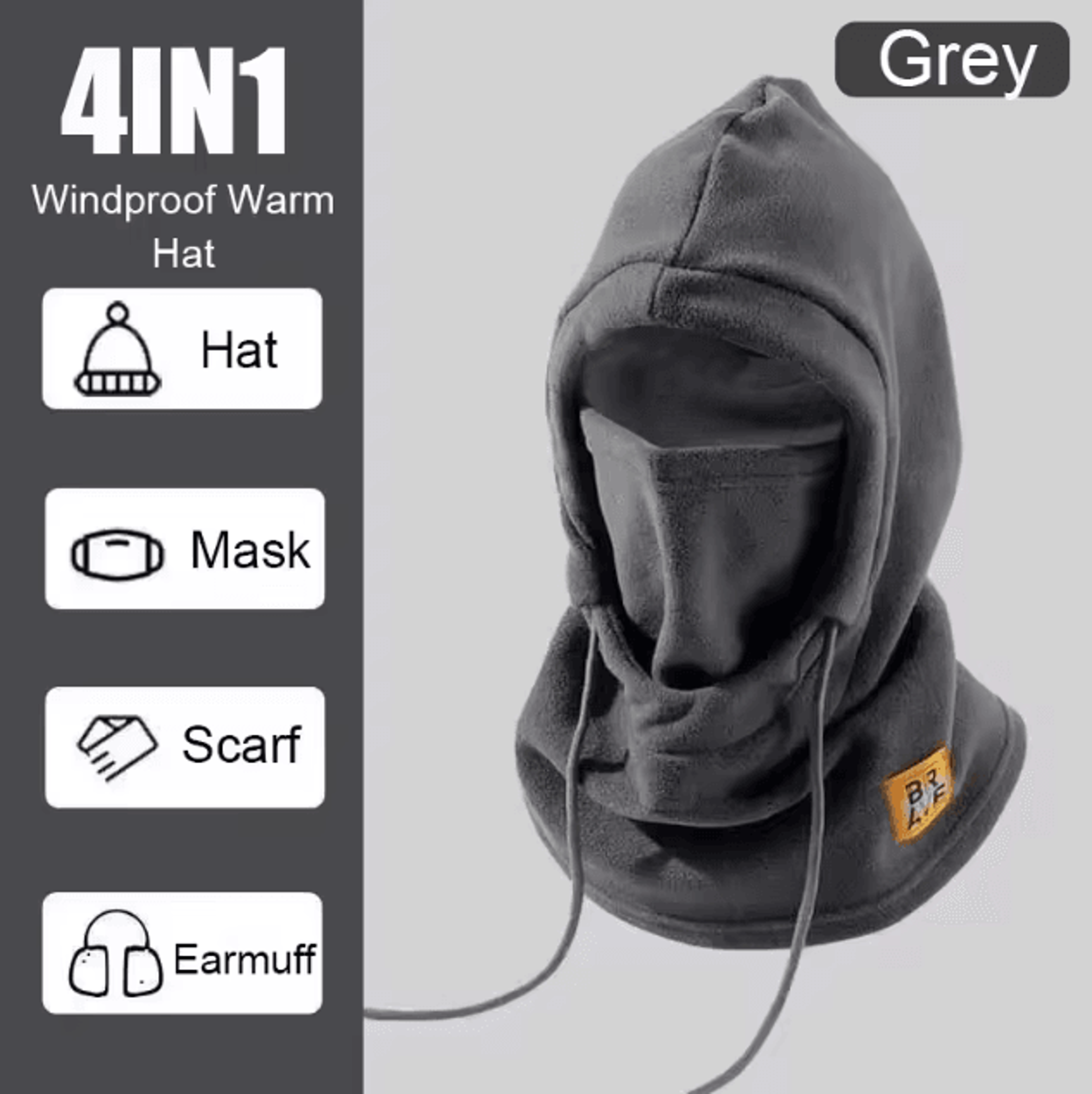 ArcticShield Polar Fleece Balaclava Hood  Windproof Winter Face Mask With Neck Cover 1