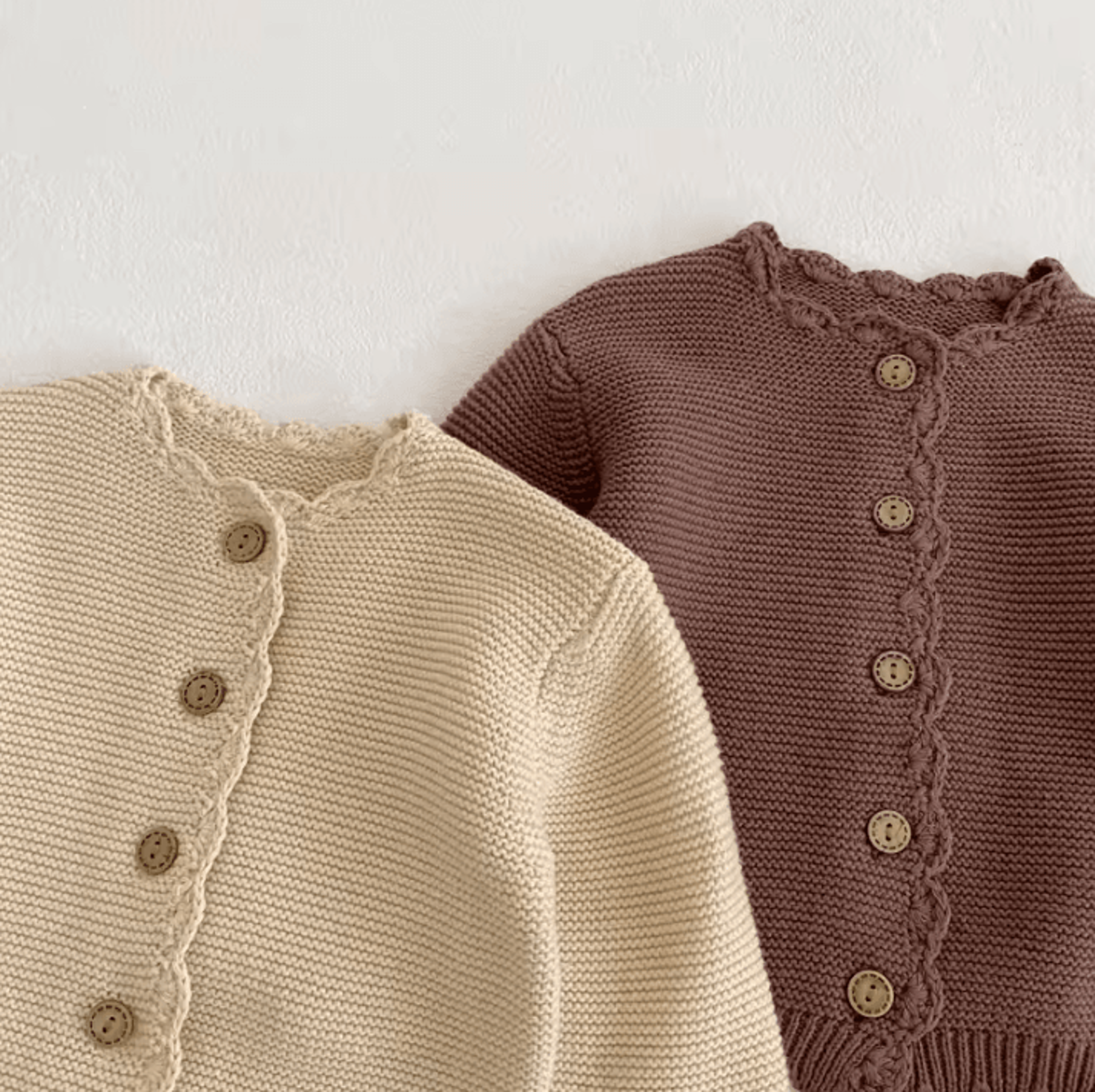 Unisex Baby Knit Sweater Solid Color Toddler Round Neck Knitted Pullover 4