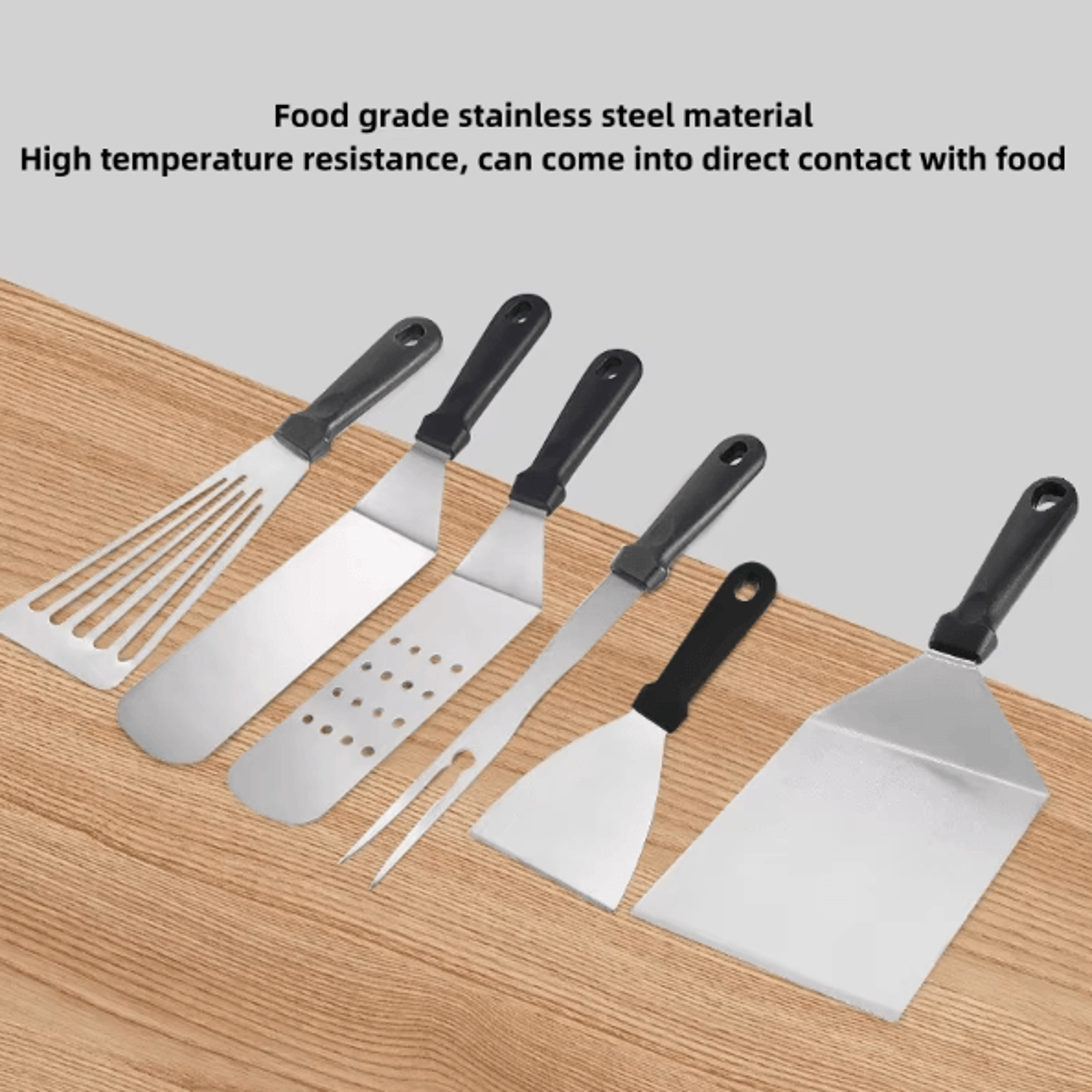 ProChef Stainless Steel Burger Spatula  HeavyDuty BBQ Griddle Scraper  Hamburger Turner 1