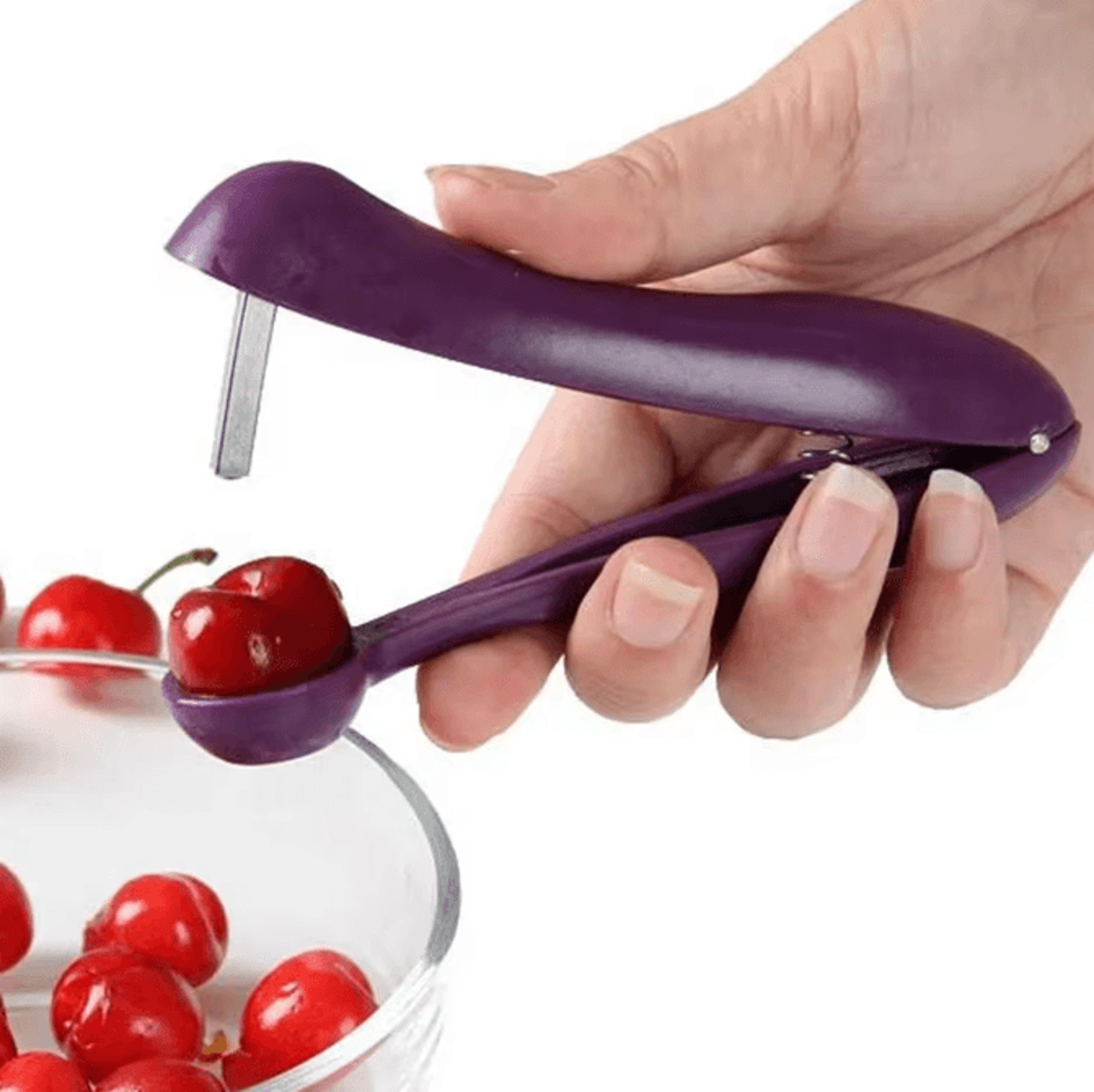 QuickPit Cherry  Olive Pitter Tool  Multifunction Fruit Pit Remover For Cherries Dates  Olives 2