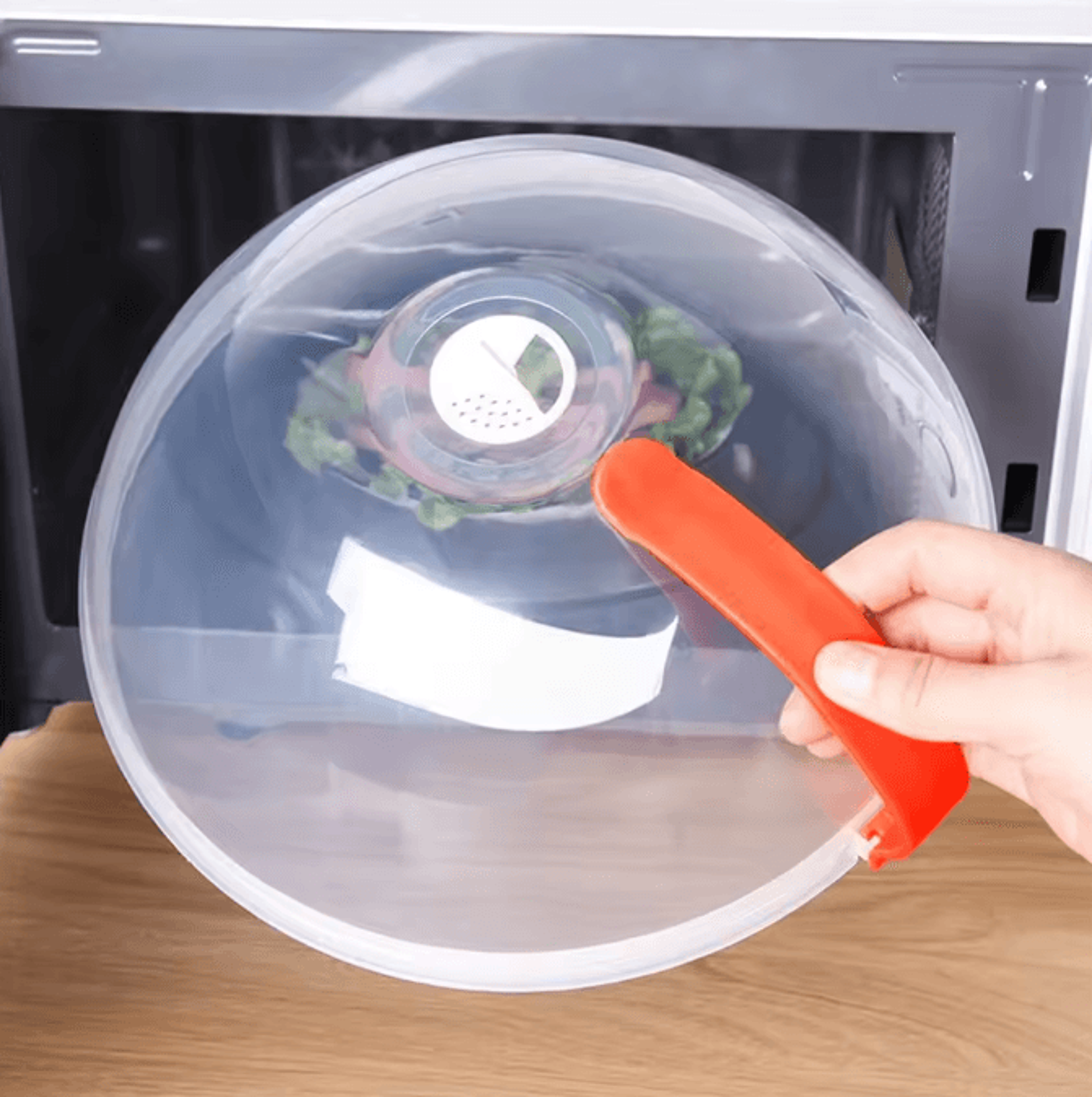 ClearShield Microwave Food Cover  Vented Microwave Splatter Cover Lid 2