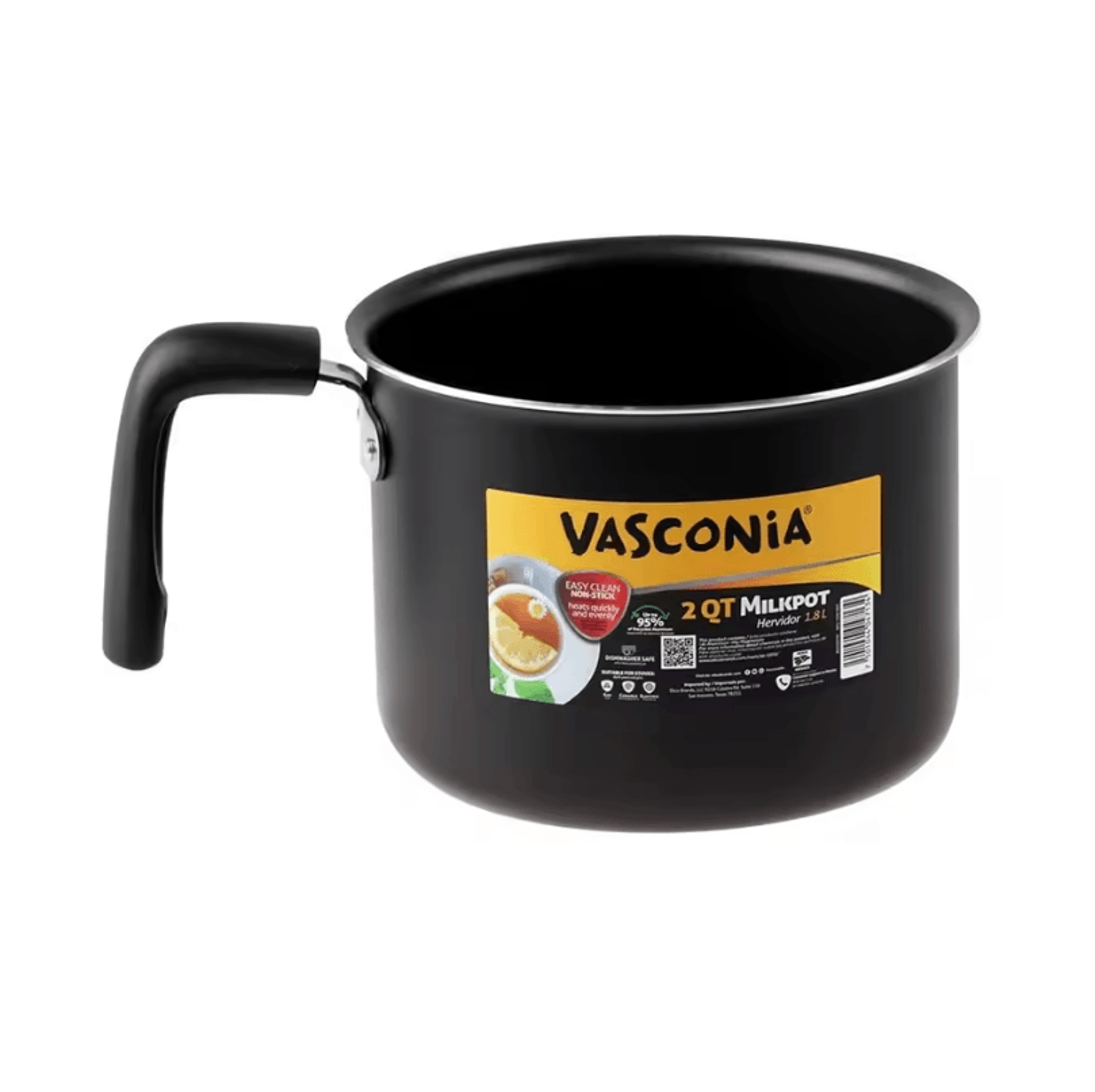 QuickHeat Nonstick Milk Pot 2 Quart Aluminum Milk Saucepan For Milk Soups And Liquid Cooking 2