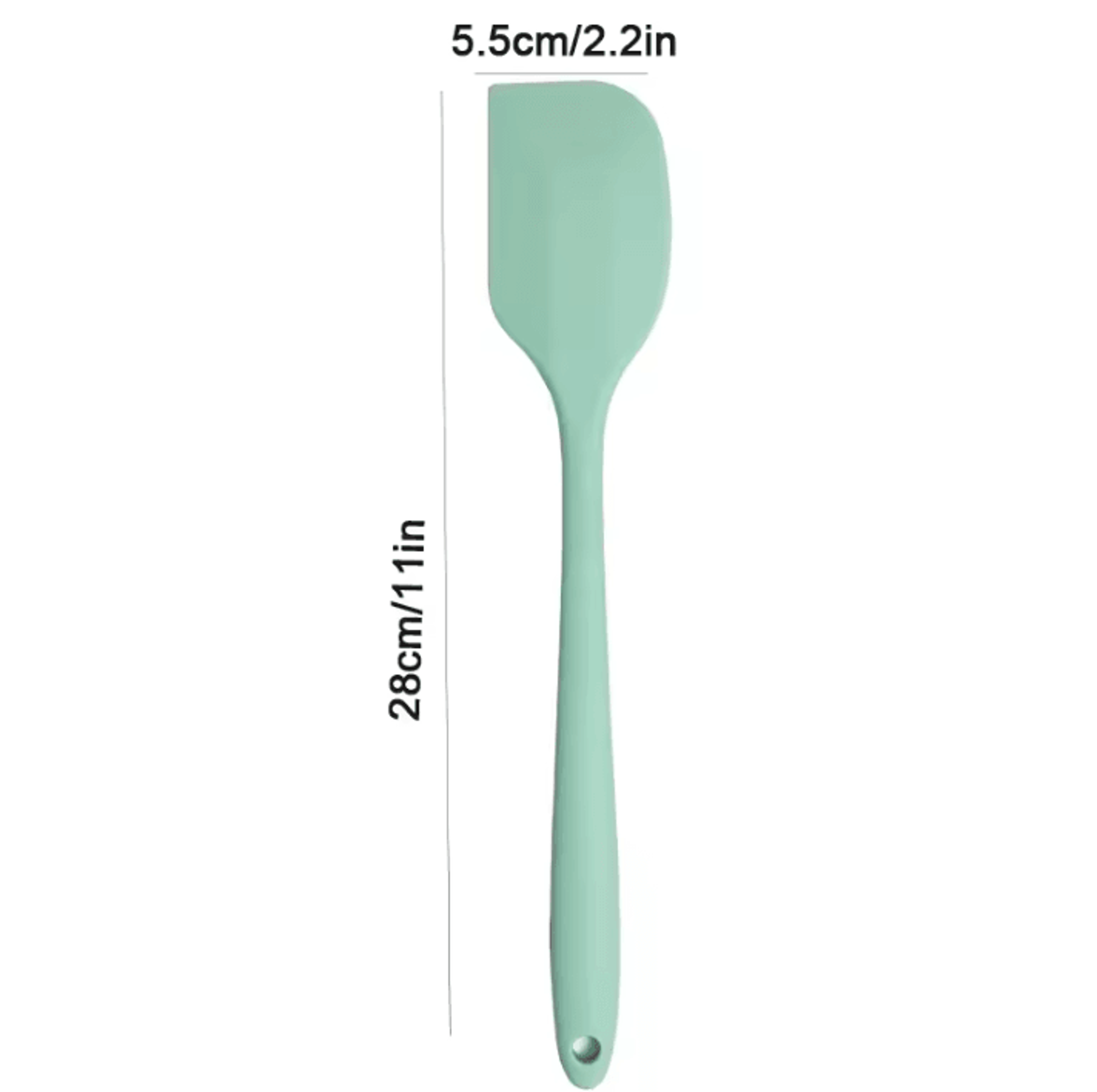 HeatResistant Silicone Cream Spatula  NonStick Butter  Baking Scraper Tool 12