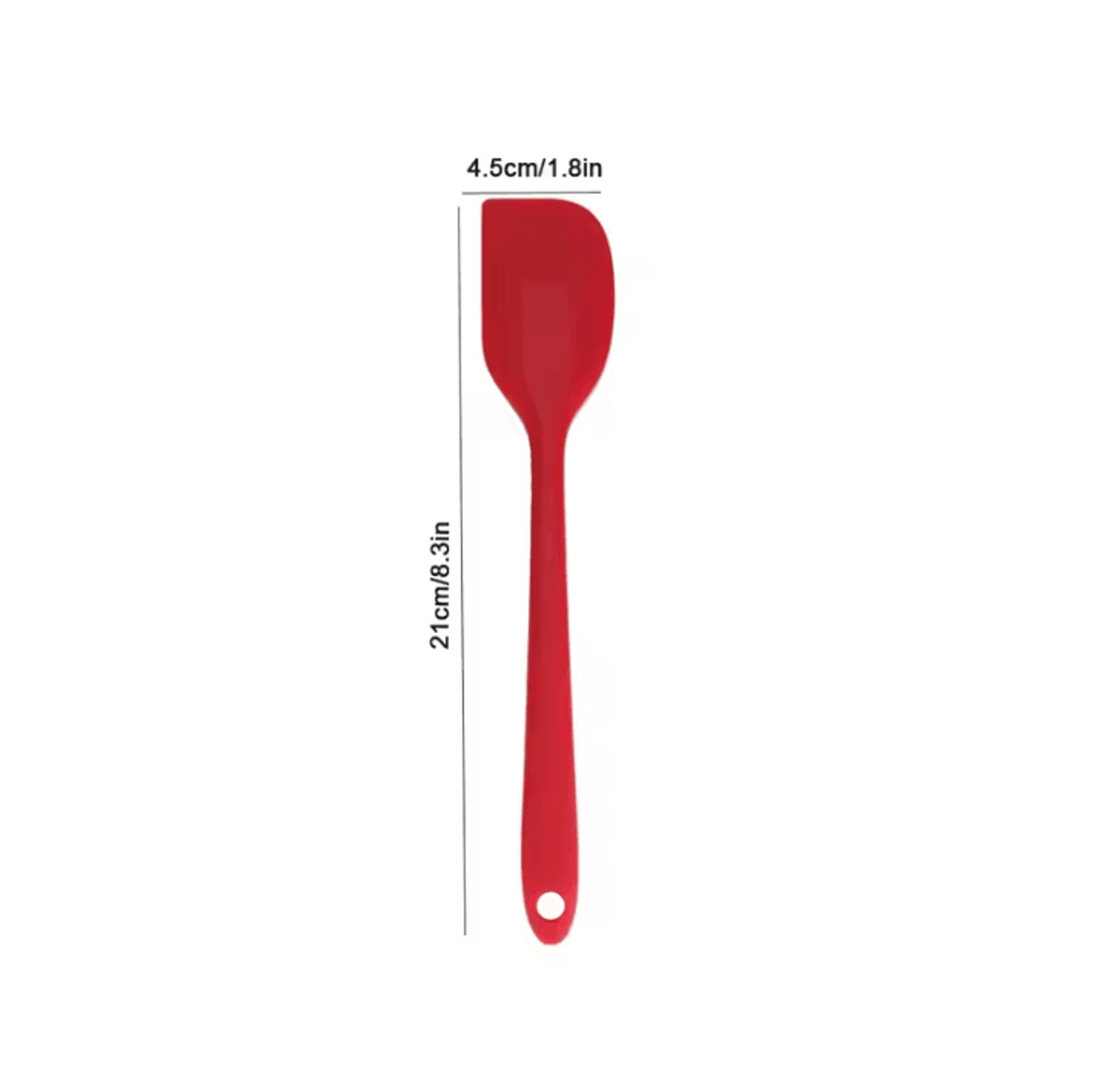 HeatResistant Silicone Cream Spatula  NonStick Butter  Baking Scraper Tool 8