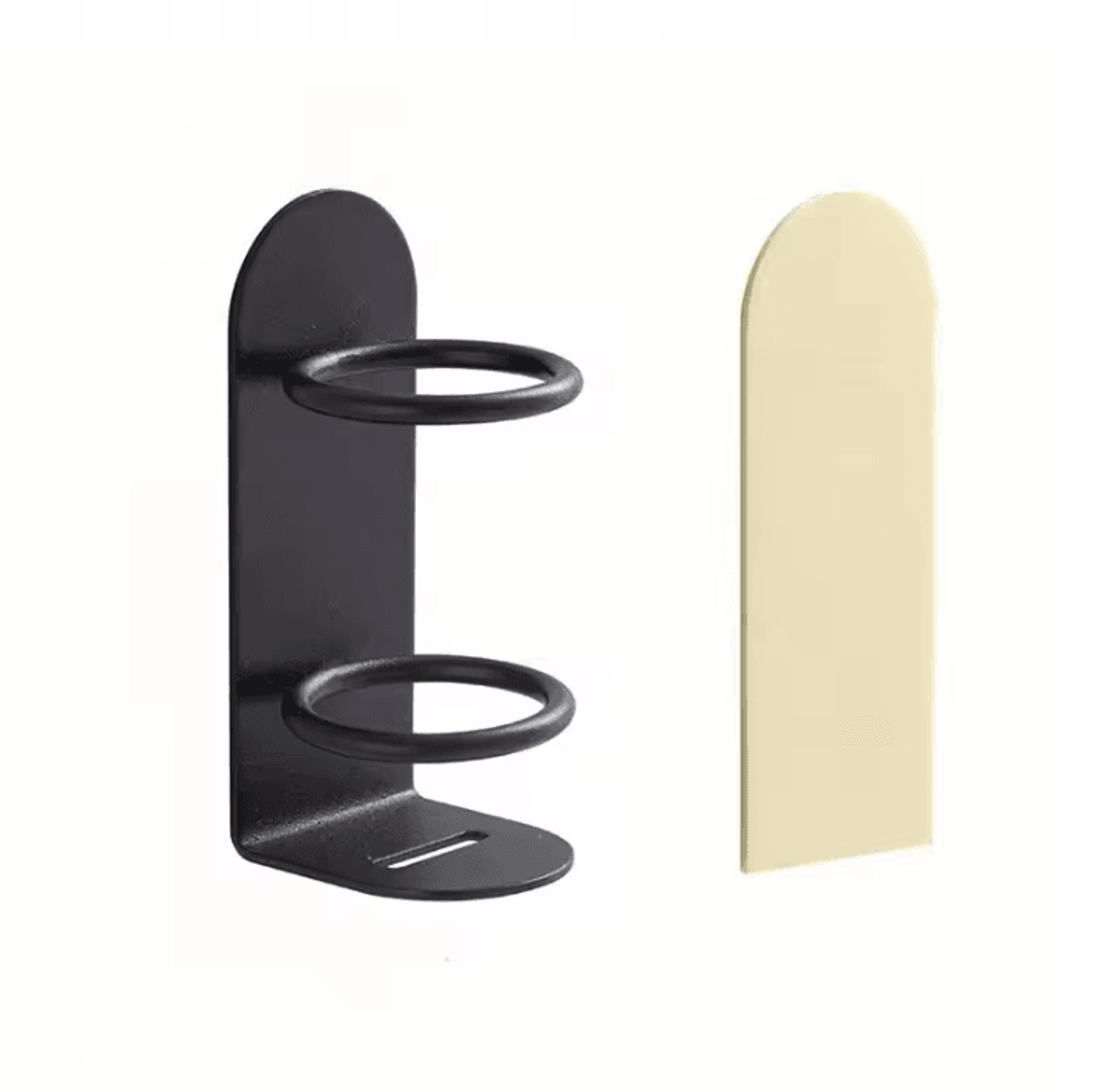 WallMounted Iron Toothbrush Holder  NoDrill Bathroom Storage Rack With Drainage 7