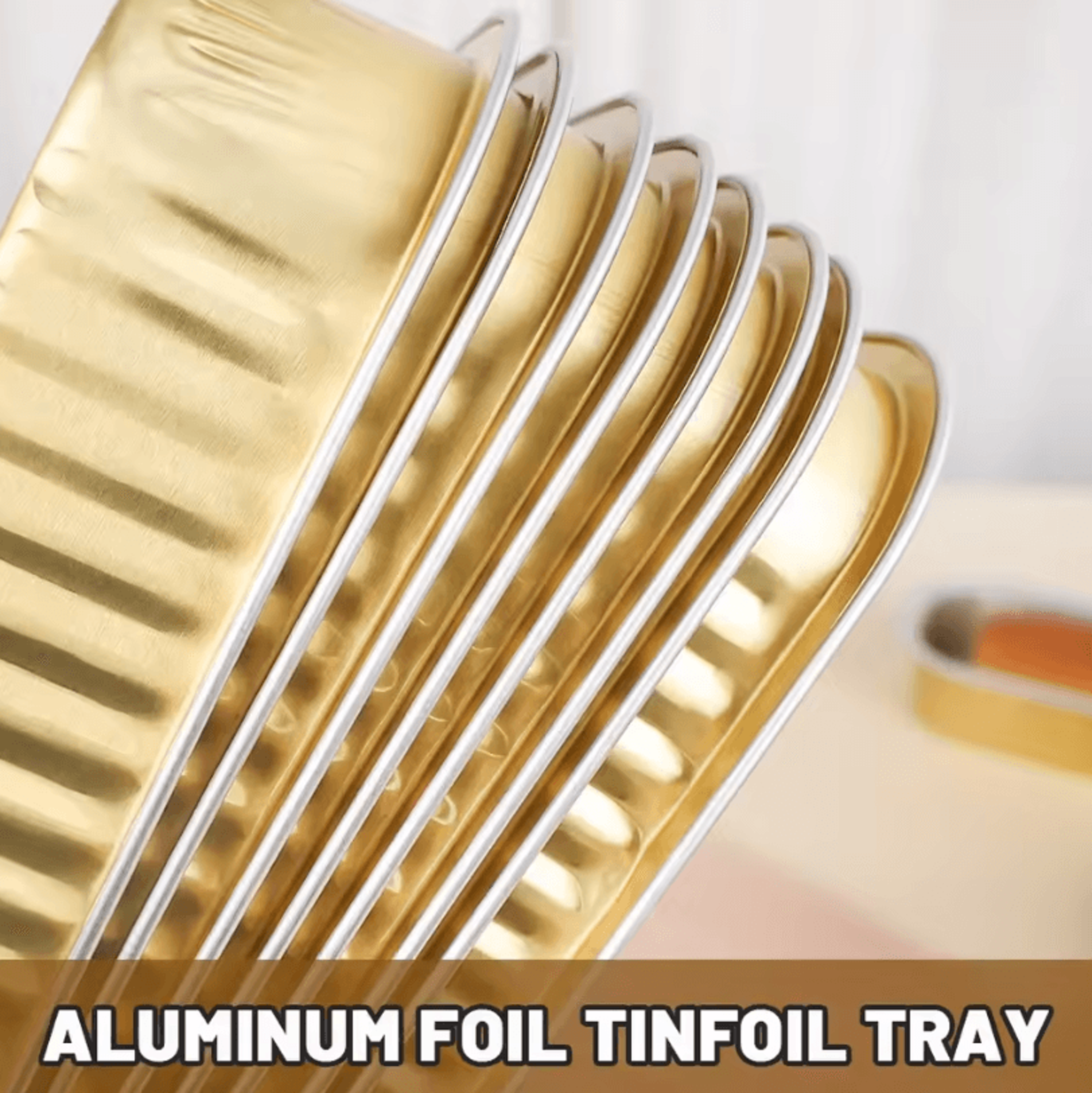 Disposable Aluminum Foil Air Fryer Pans  NonStick BBQ  Baking Trays For Easy Cleanup 3