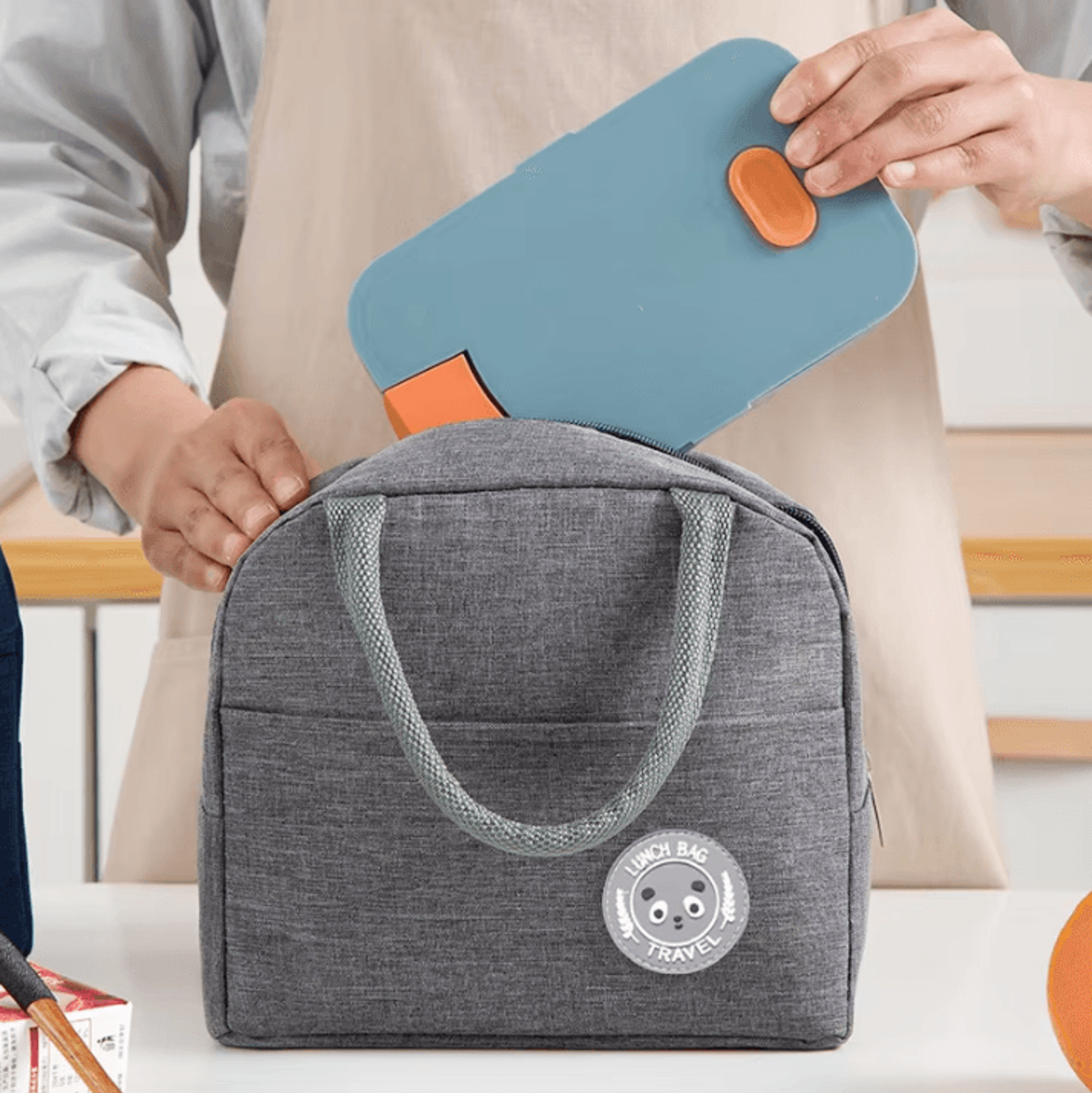 Insulated Bento Lunch Bag  Aluminum Foil Thermal Meal Carrier For School  Work 3