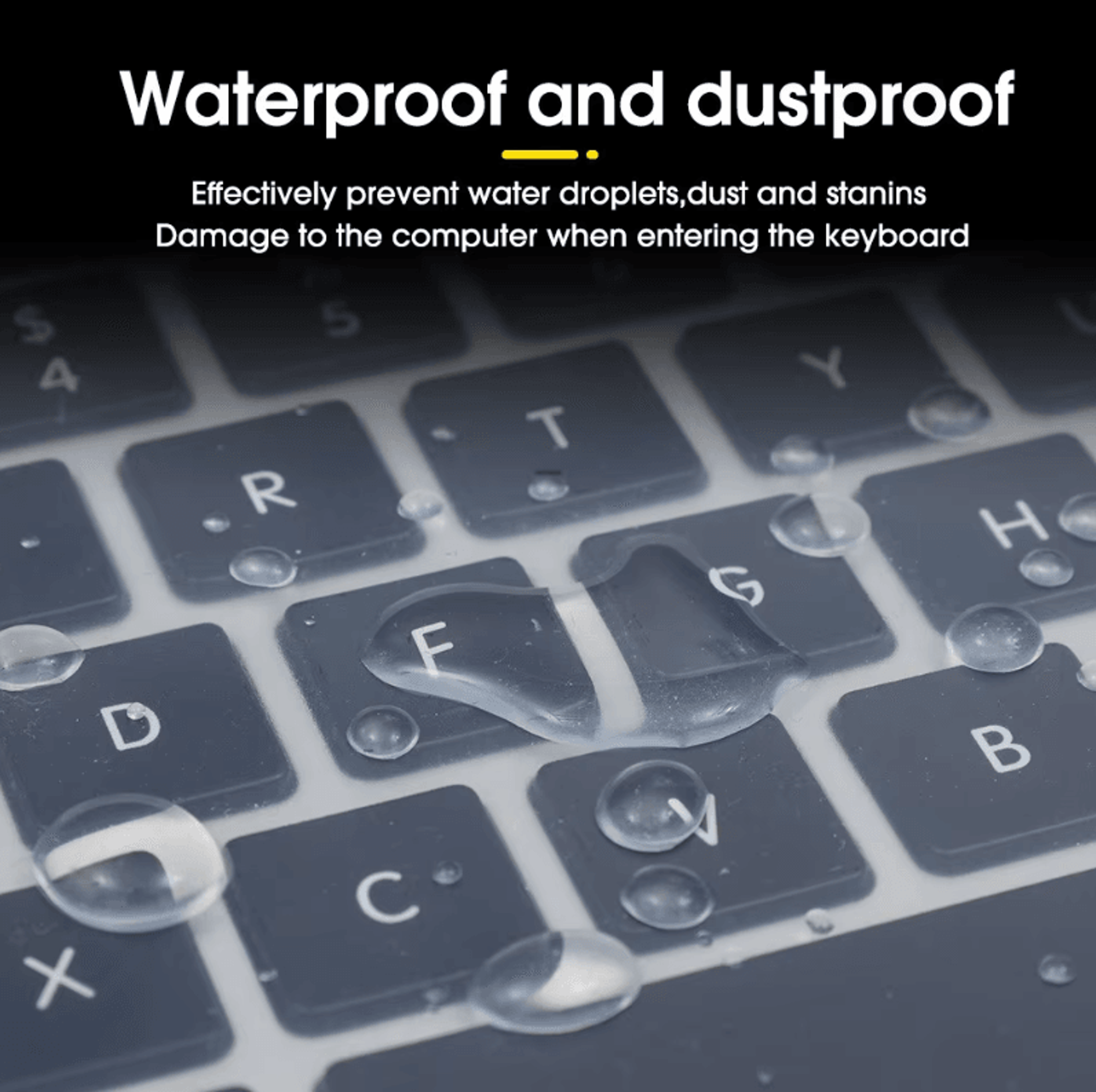 Universal Silicone Laptop Keyboard Cover  Waterproof Dustproof Protector For 1317 Inch Notebooks 2