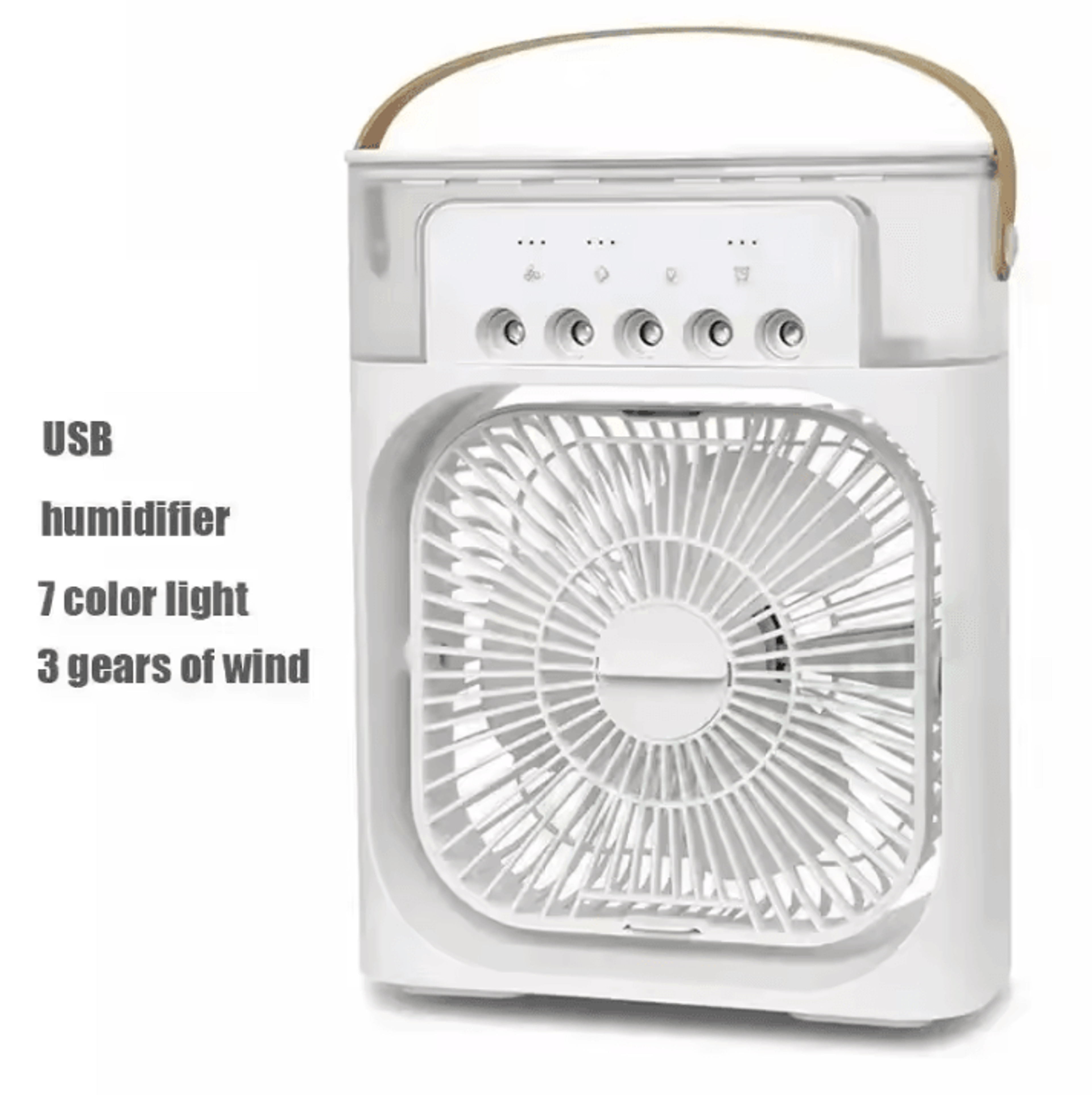 3in1 Portable Air Cooler Fan  Mini Air Conditioner Humidifier  LED Night Light 7