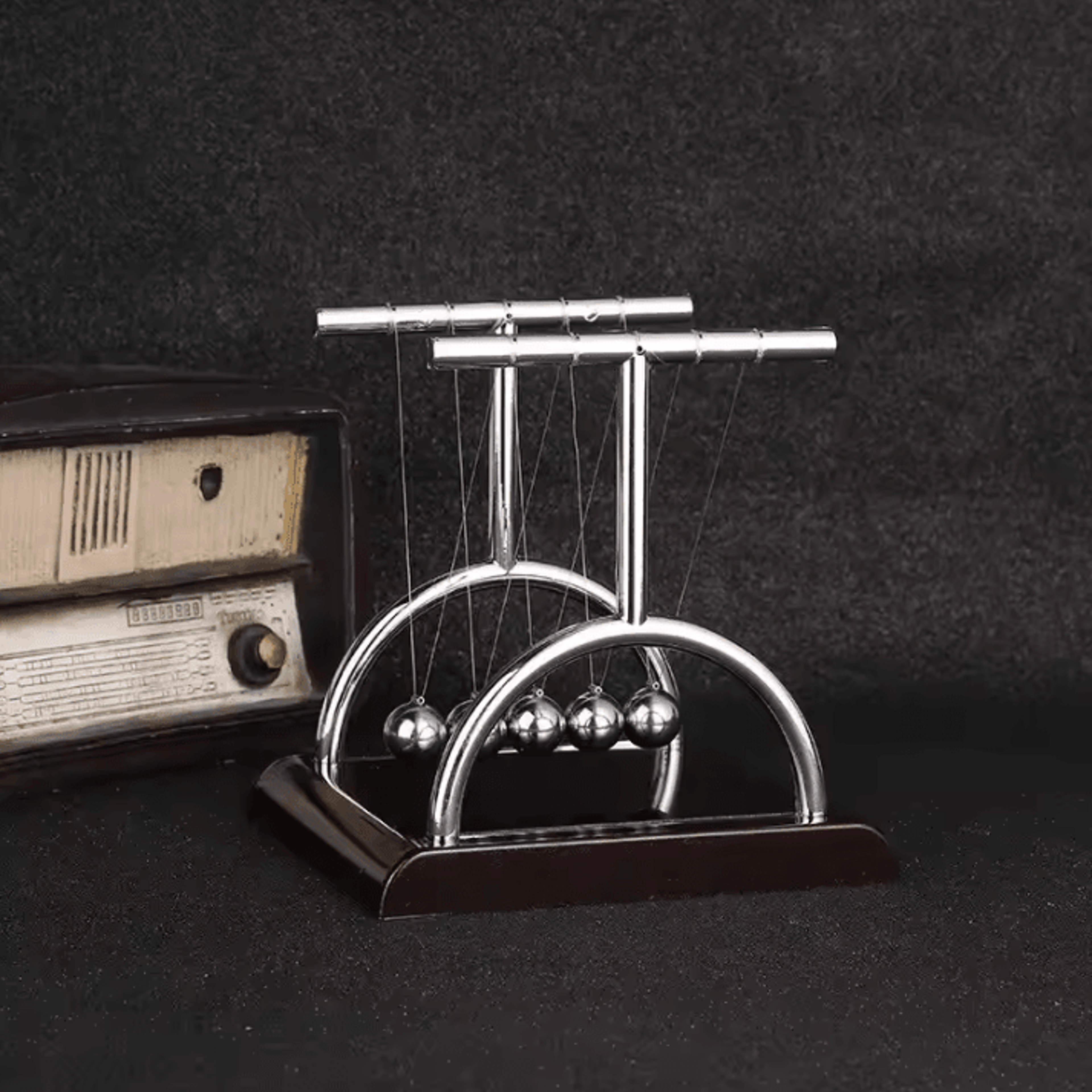 Newtons Cradle Desk Toy  Kinetic Steel Balance Balls Physics Pendulum Decor 5