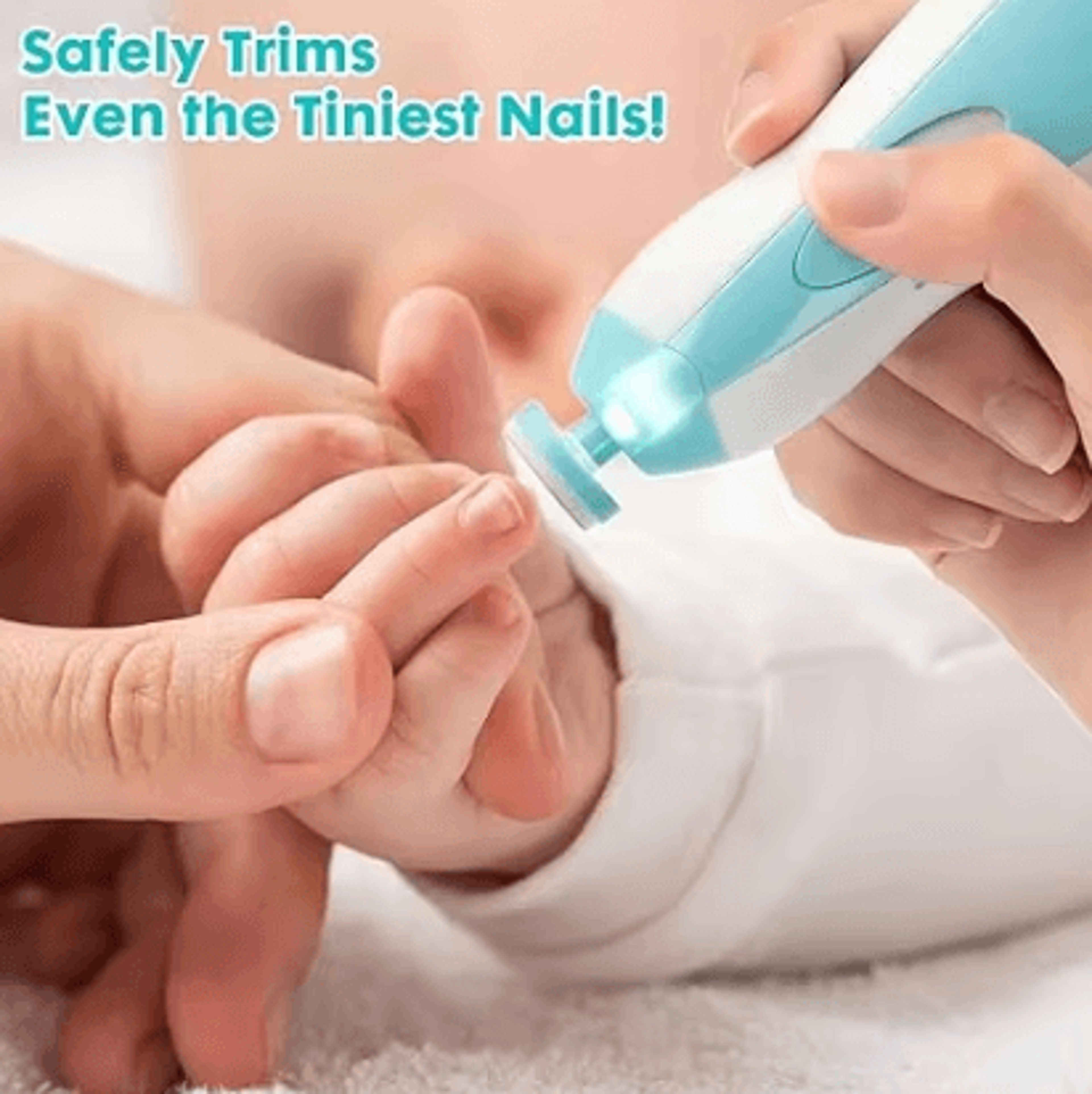 Multifunction Electric Baby Nail Trimmer Kit  Safe  Gentle Nail Care Set 1