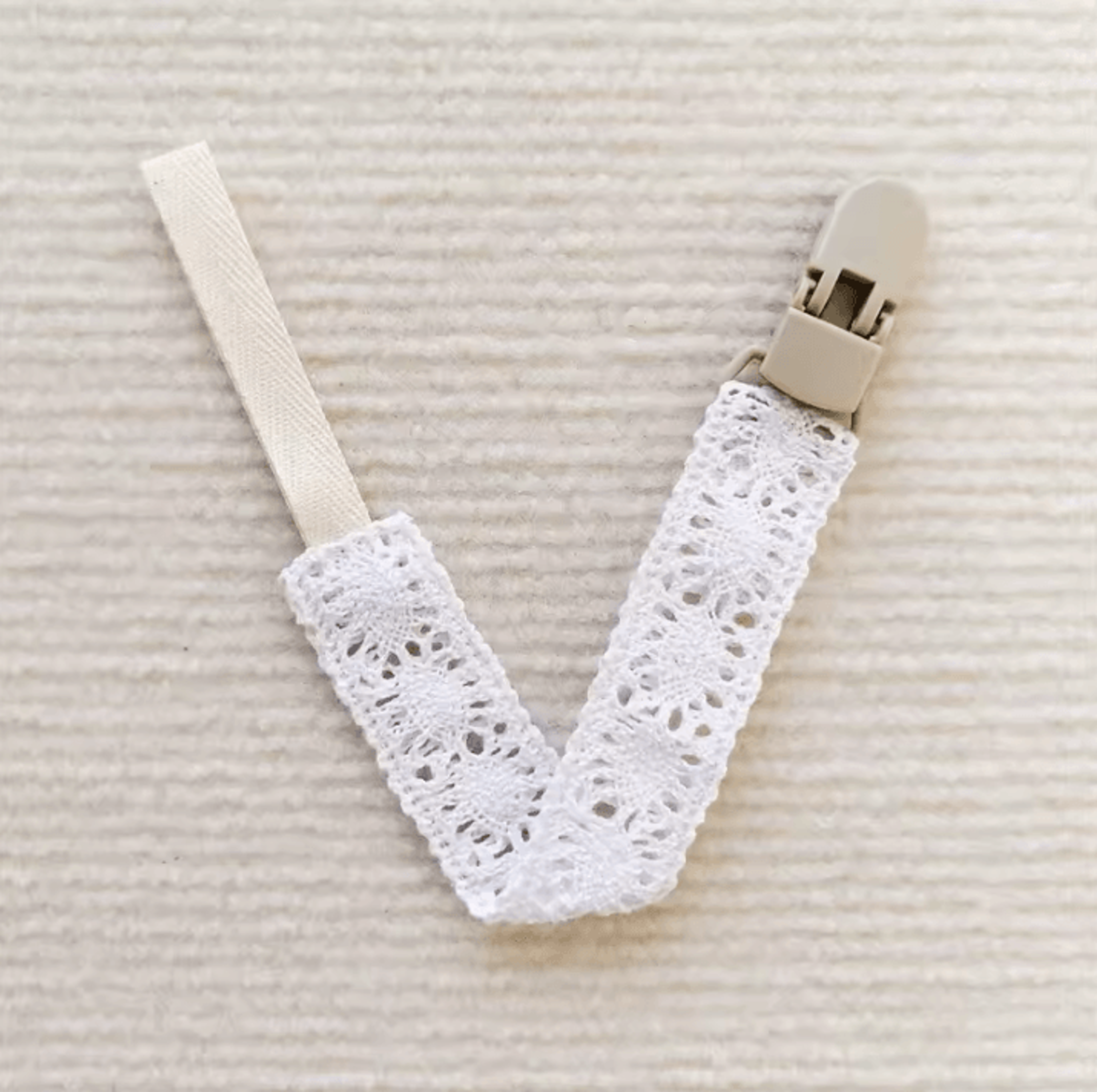 Elegant Lace Pacifier Clip Chain For Secure  Stylish Baby Essentials 6