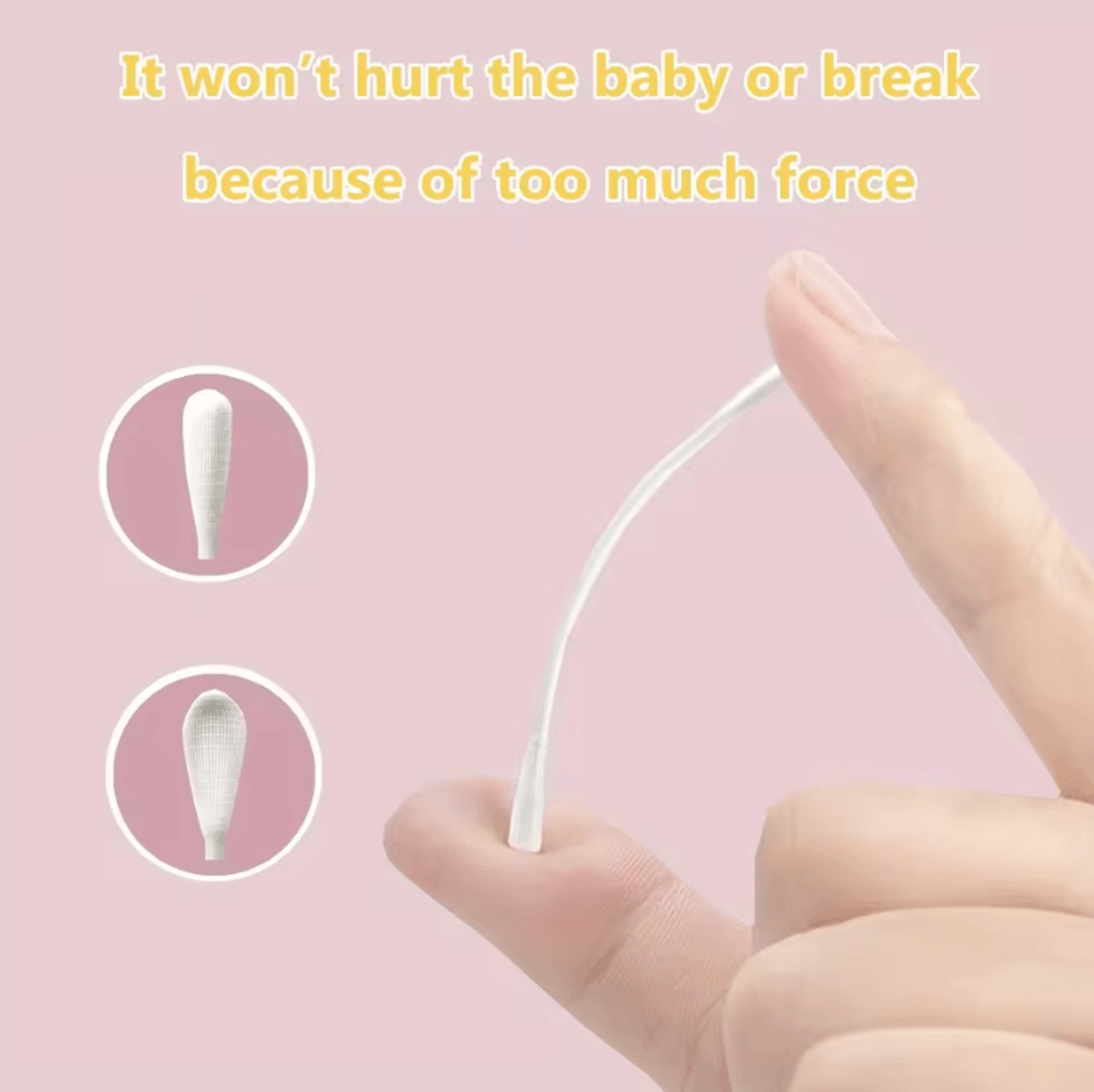 200pcs UltraFine Baby Cotton Swabs For Gentle  Safe Cleaning 4