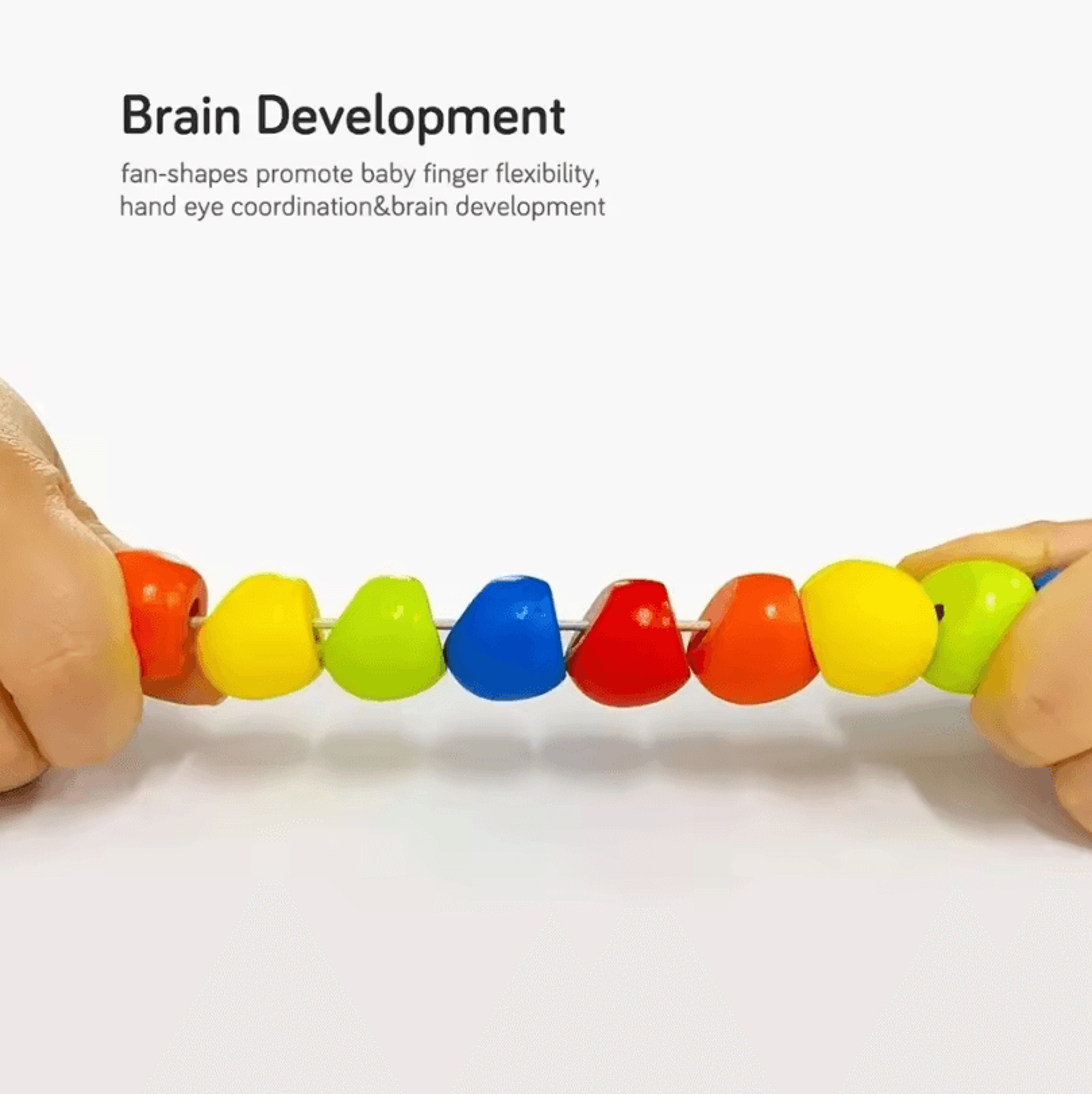 Colorful Montessori Caterpillar Wooden Toy For Sensory Learning  Play 3