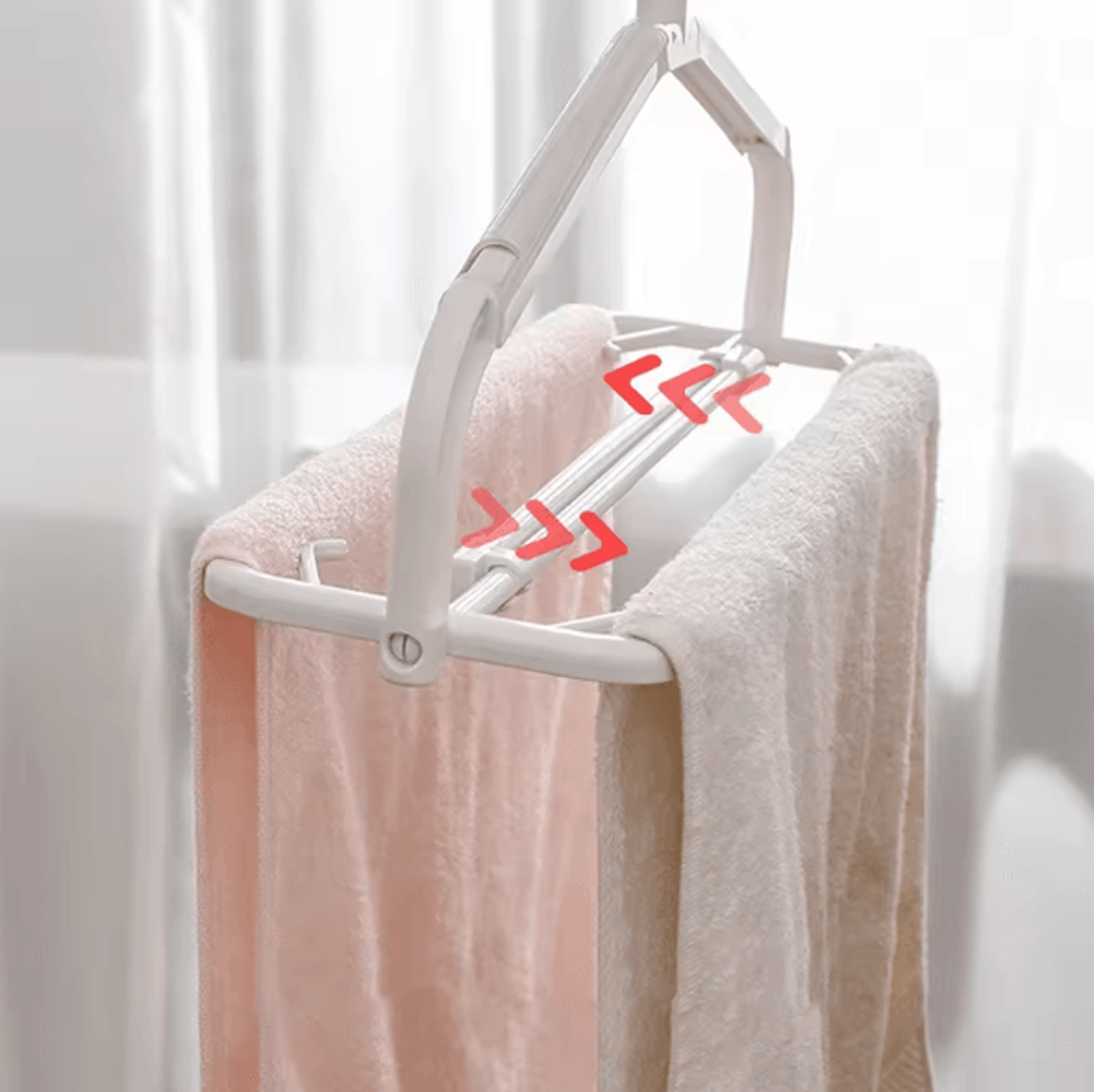Scalable Space Saving Clothes Hanger With Clips  Adjustable MultiLayer Closet Organizer 3