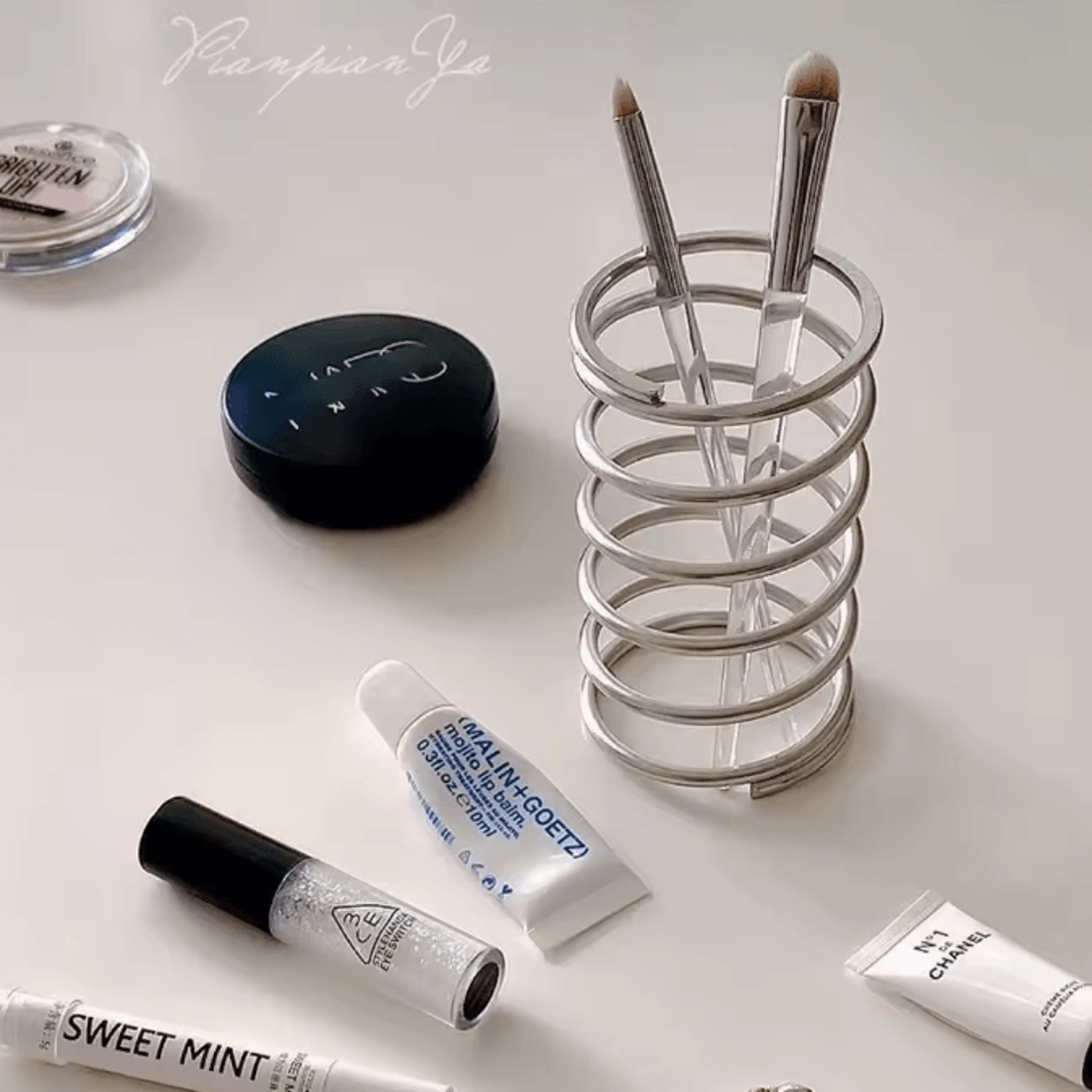 Stainless Steel Toothbrush Holder  MultiSlot Bathroom Organizer  Storage Rack 2