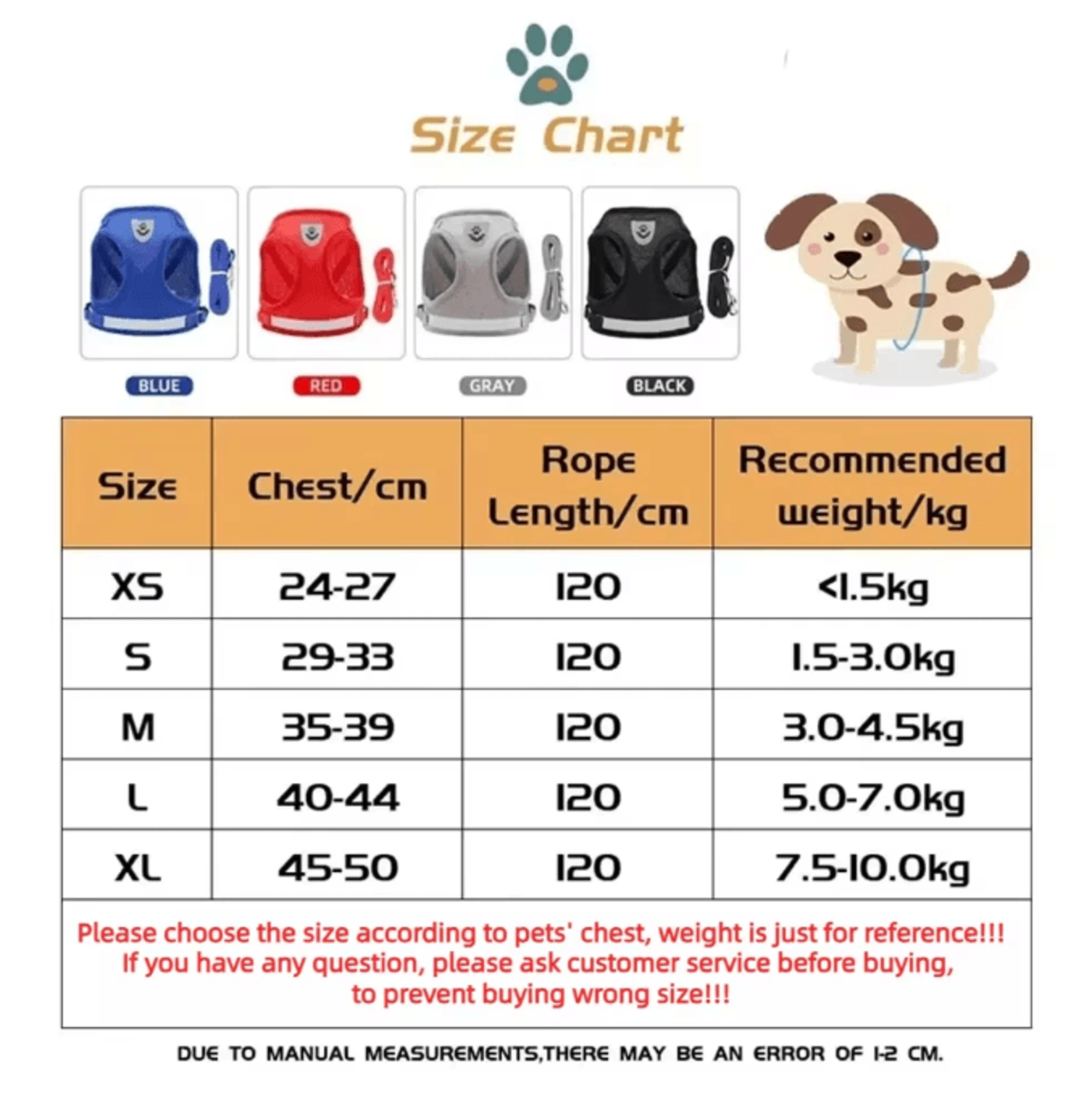 SafePaw Reflective EscapeProof Cat Harness  Leash Set 3