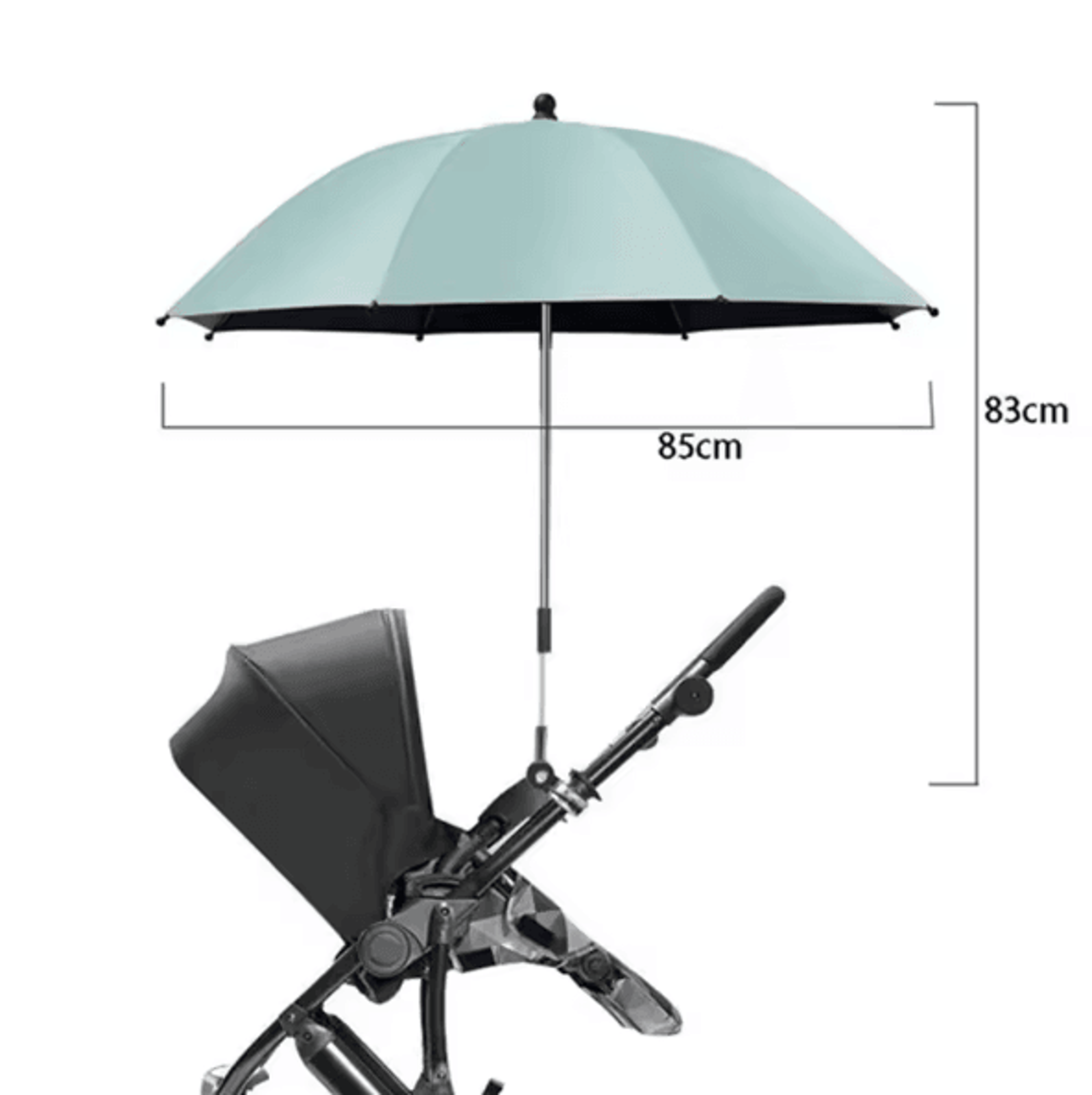 SunGuard Universal Baby Stroller Umbrella With Clamp  UV Protection 6