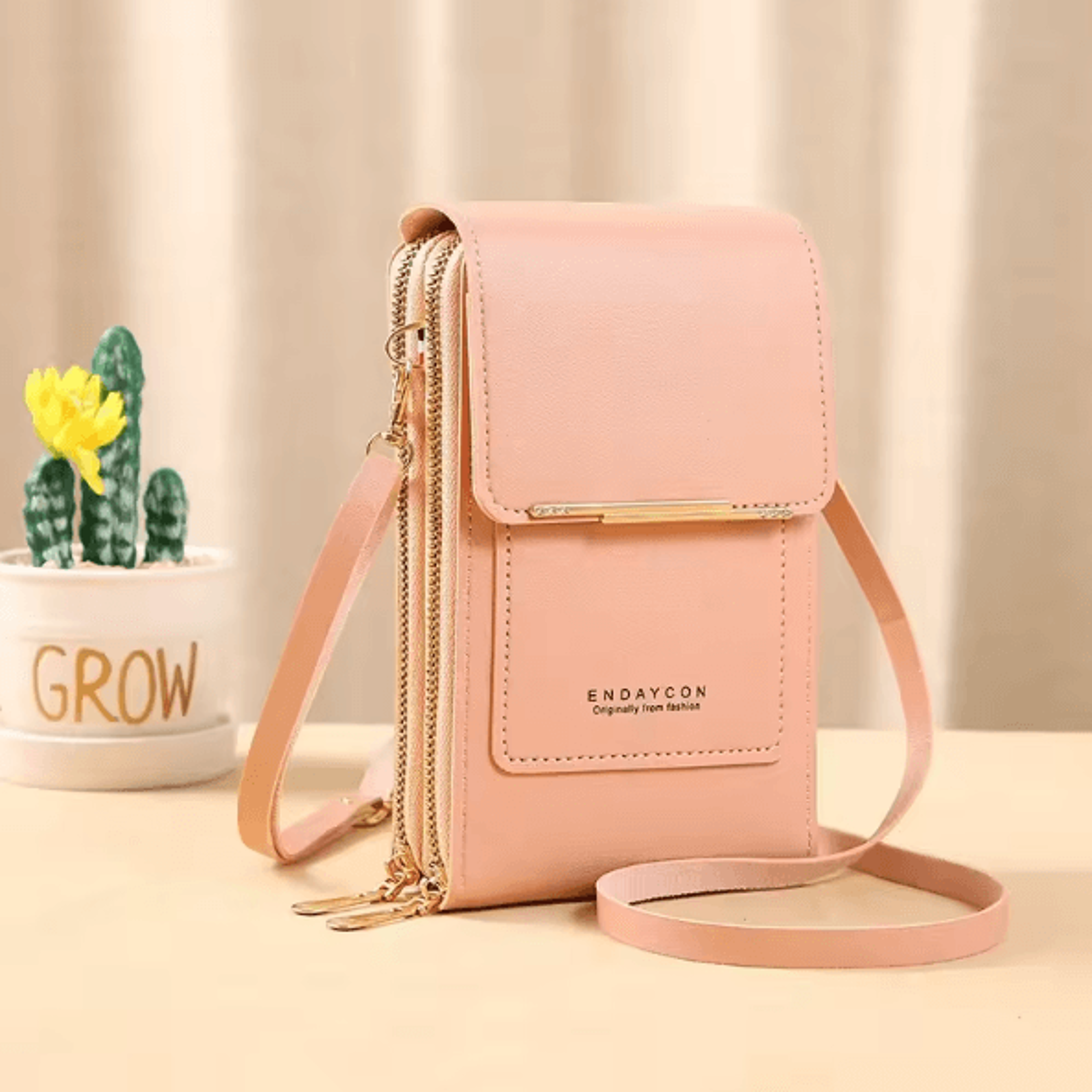 SmartChic Touch Screen Crossbody Phone Bag Soft Leather Women Wallet Purse With Strap Stylish Hands 6