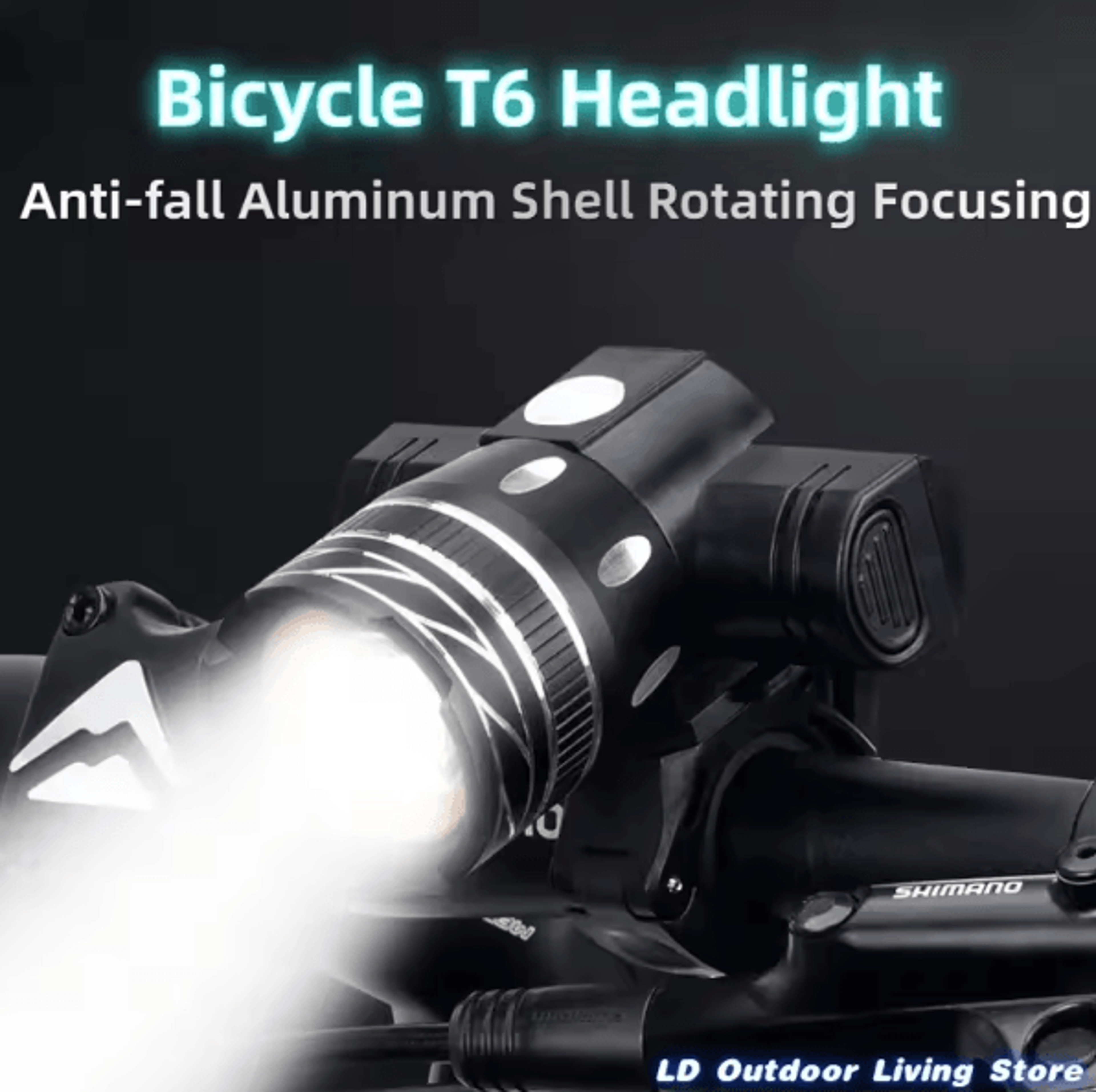 UltraBeam 15000LM T6 LED Bike Light USB Rechargeable Waterproof Bicycle Headlight Zoomable Front La 1