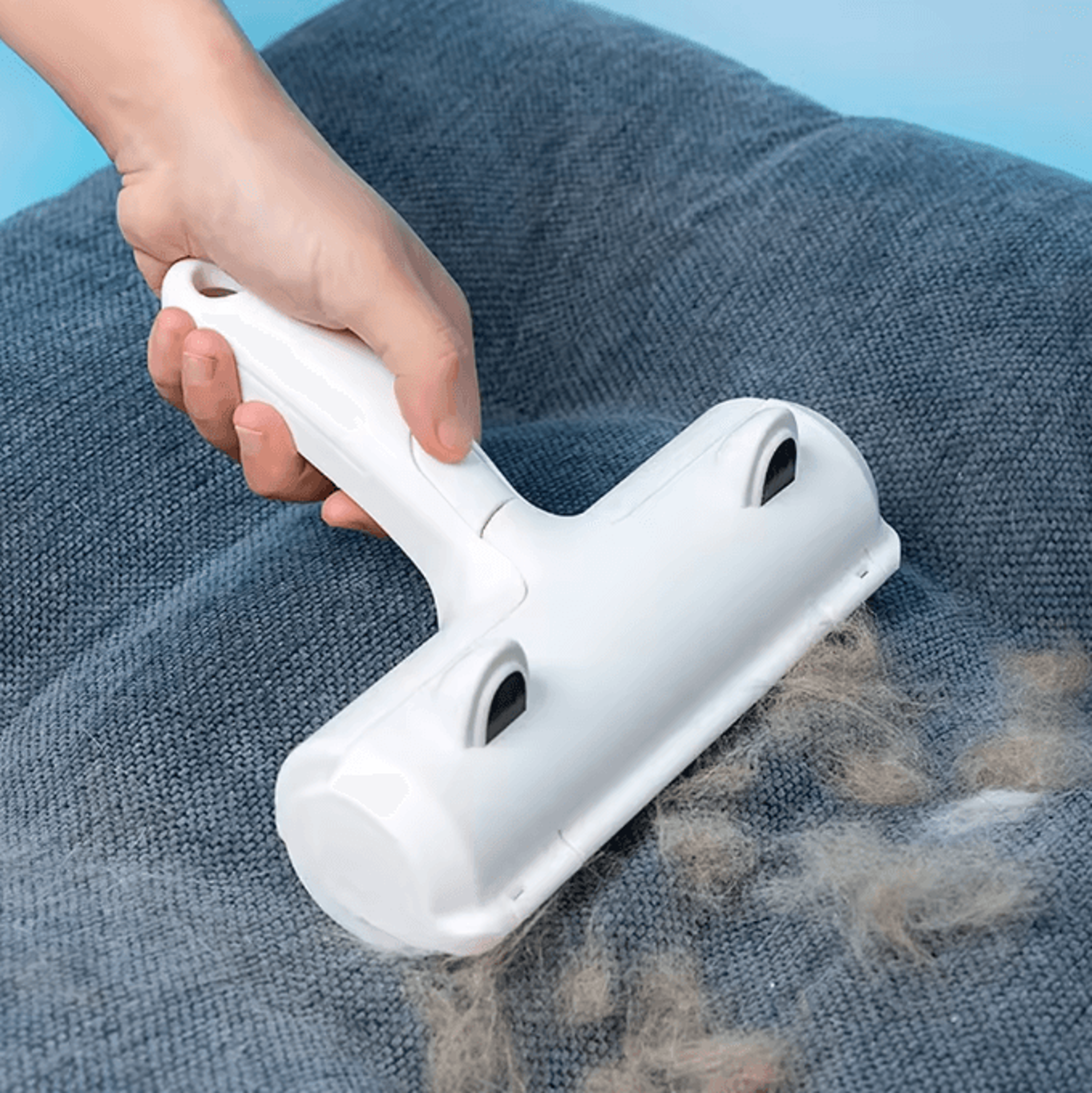 FurClean Reusable Pet Hair Remover Roller Large SelfCleaning Lint Brush For Cat Dog Hair Sofa Carpe 0