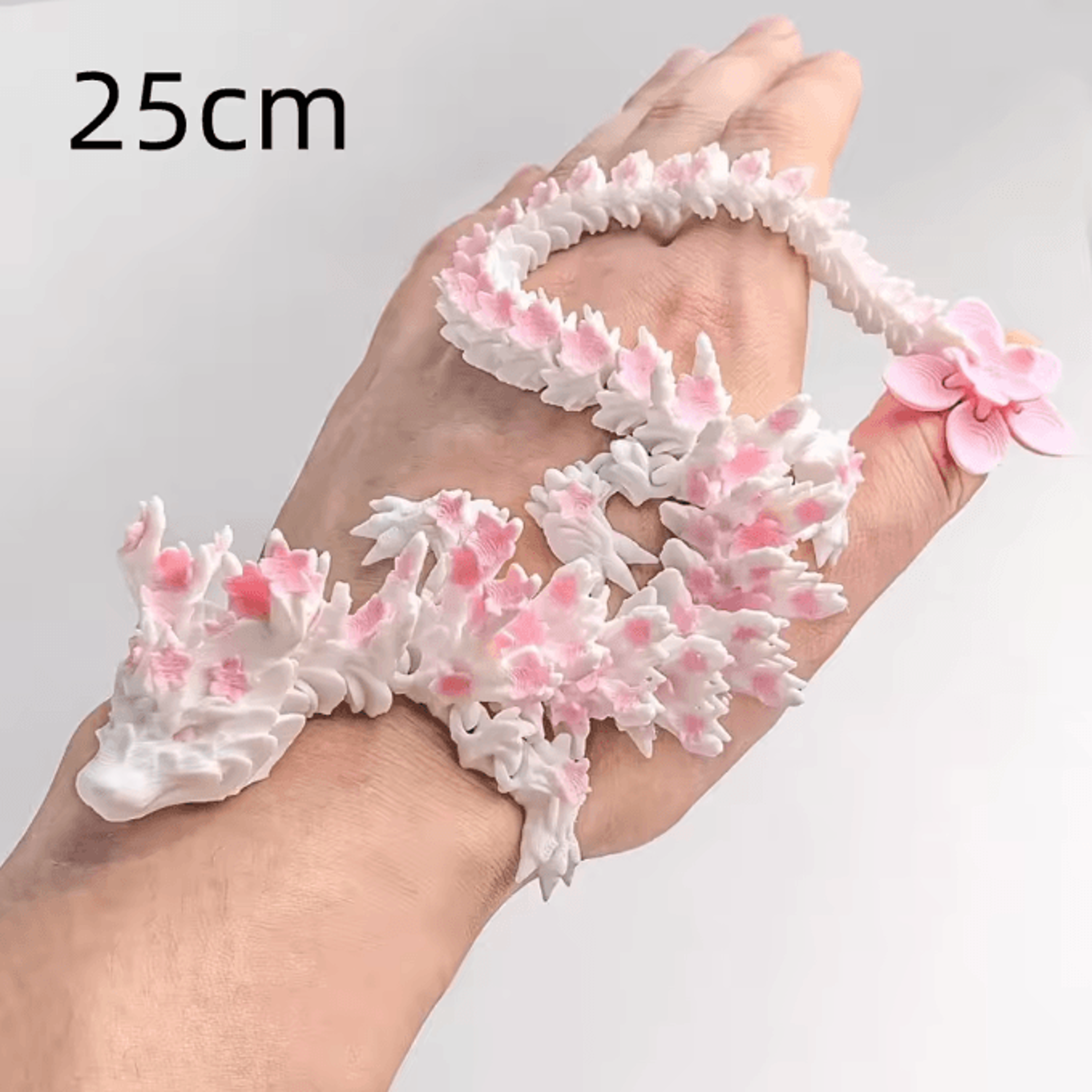 3D Printed Cherry Blossom Dragon  Articulated Movable Joint Dragon Desk Decor 5998 Inches 8