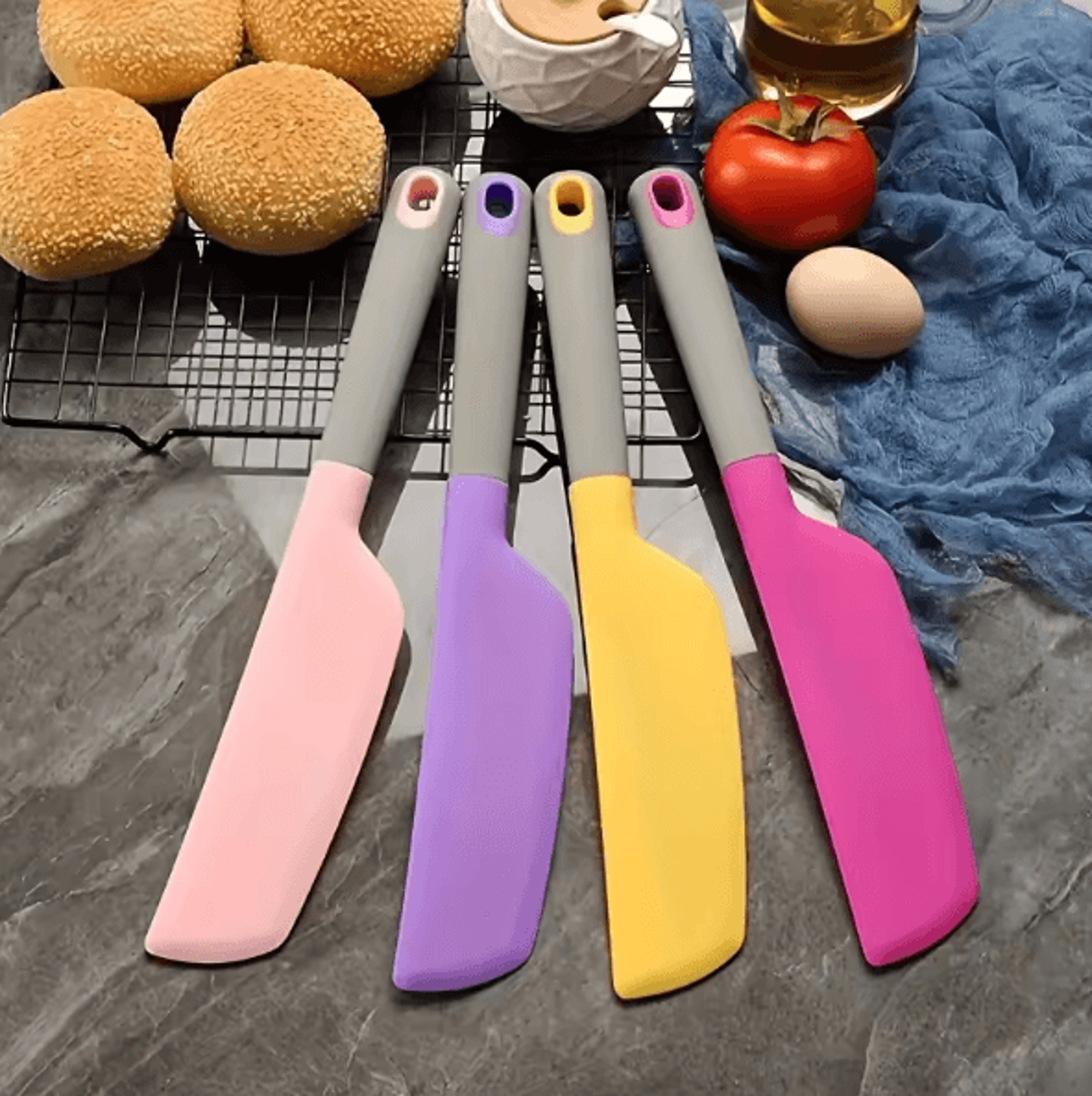 ExtraLarge Silicone Spatula  Heat Resistant NonStick Cooking  Baking Tool 1