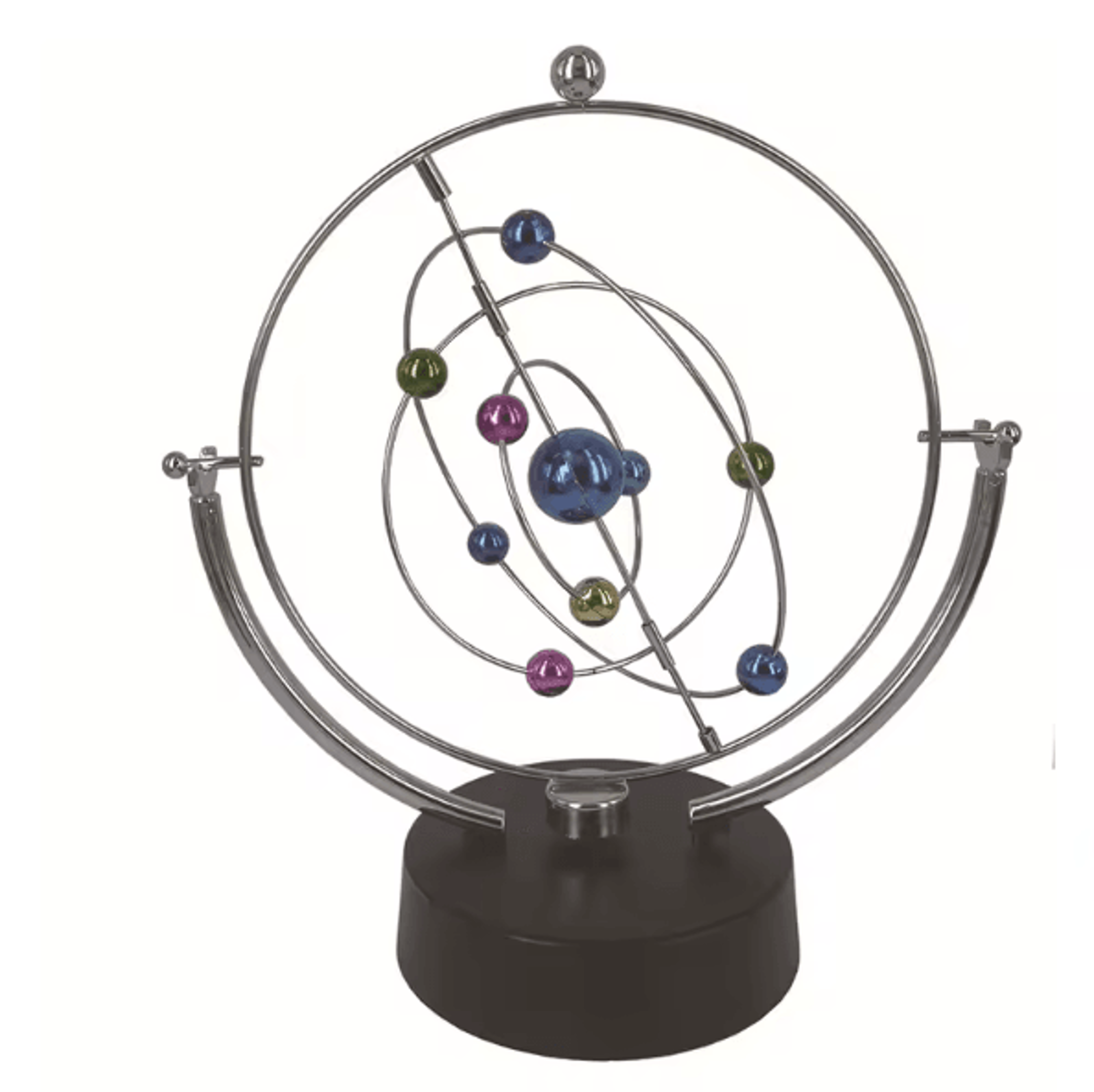 OrbitFlow Celestial Globe Perpetual Motion Pendulum Kinetic Desk Decor 1