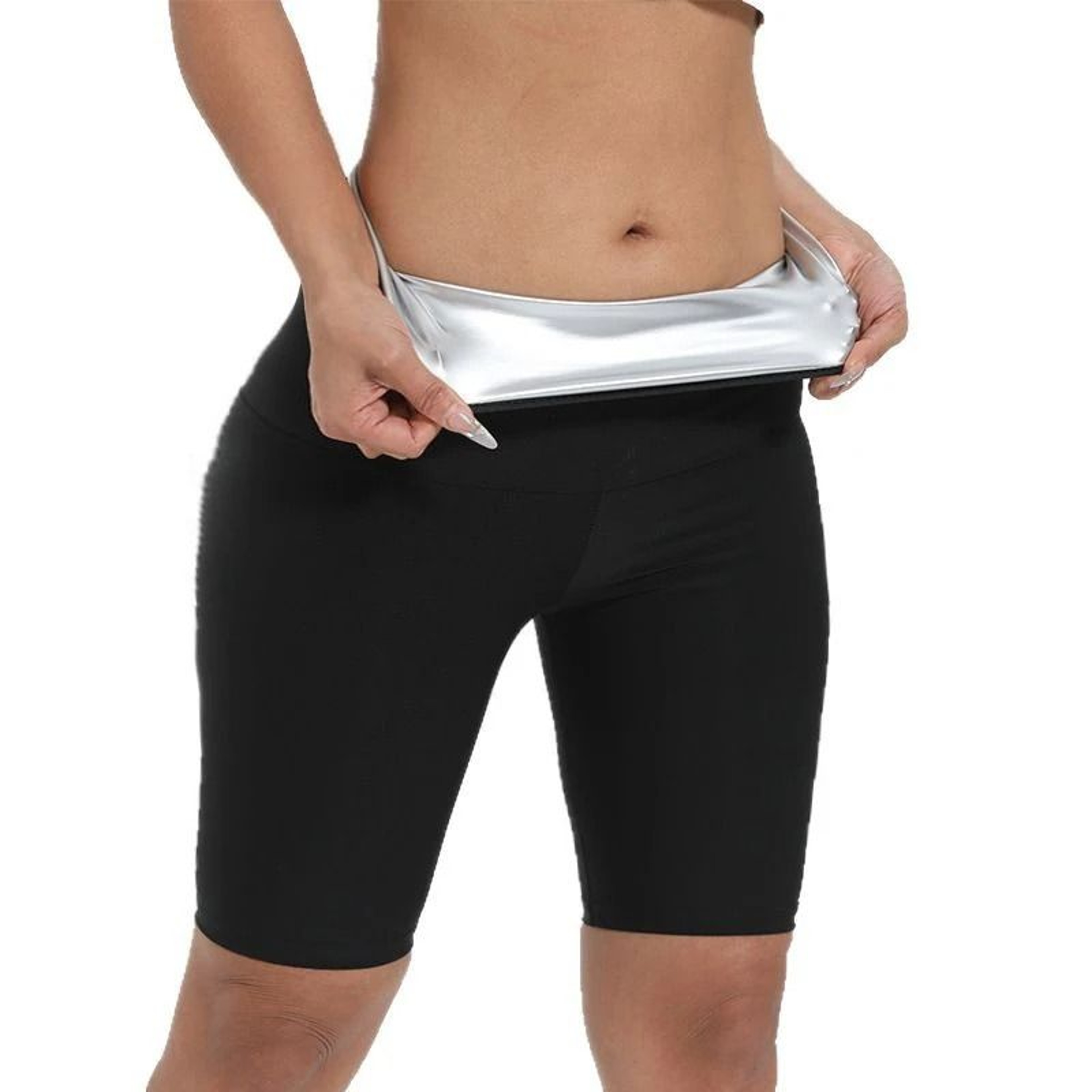 Womens High Waist Thermo Compression Slimming Shorts 2