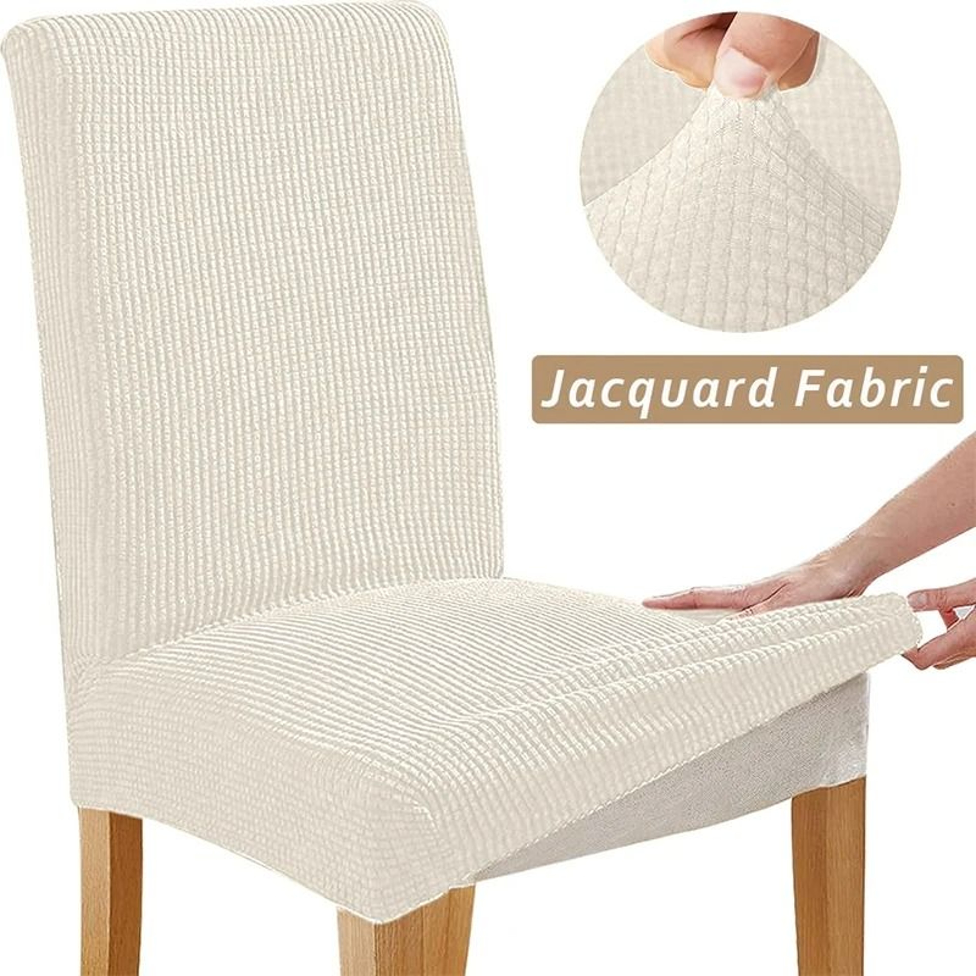 Stretch Jacquard Dining Chair Cover 16
