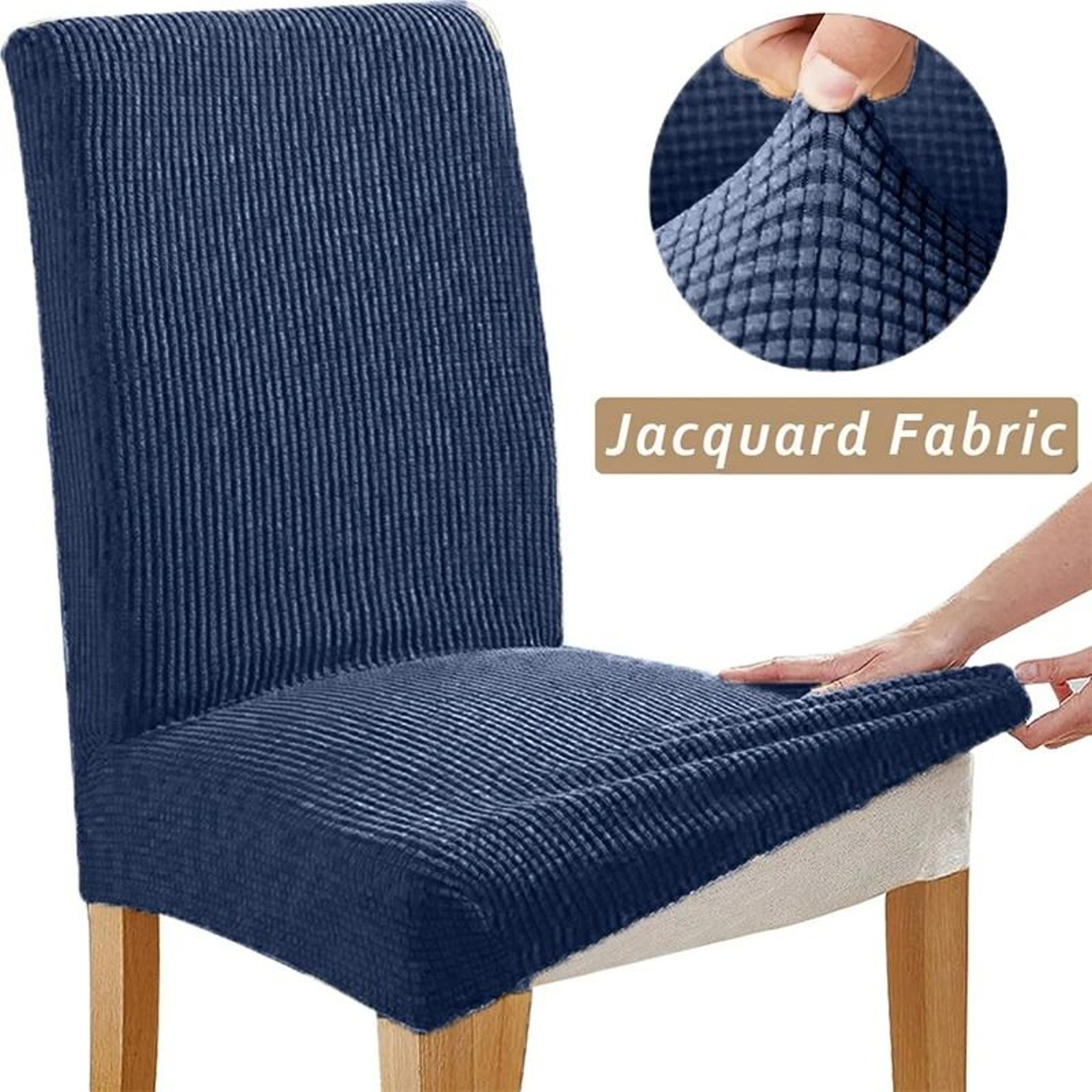 Stretch Jacquard Dining Chair Cover 18
