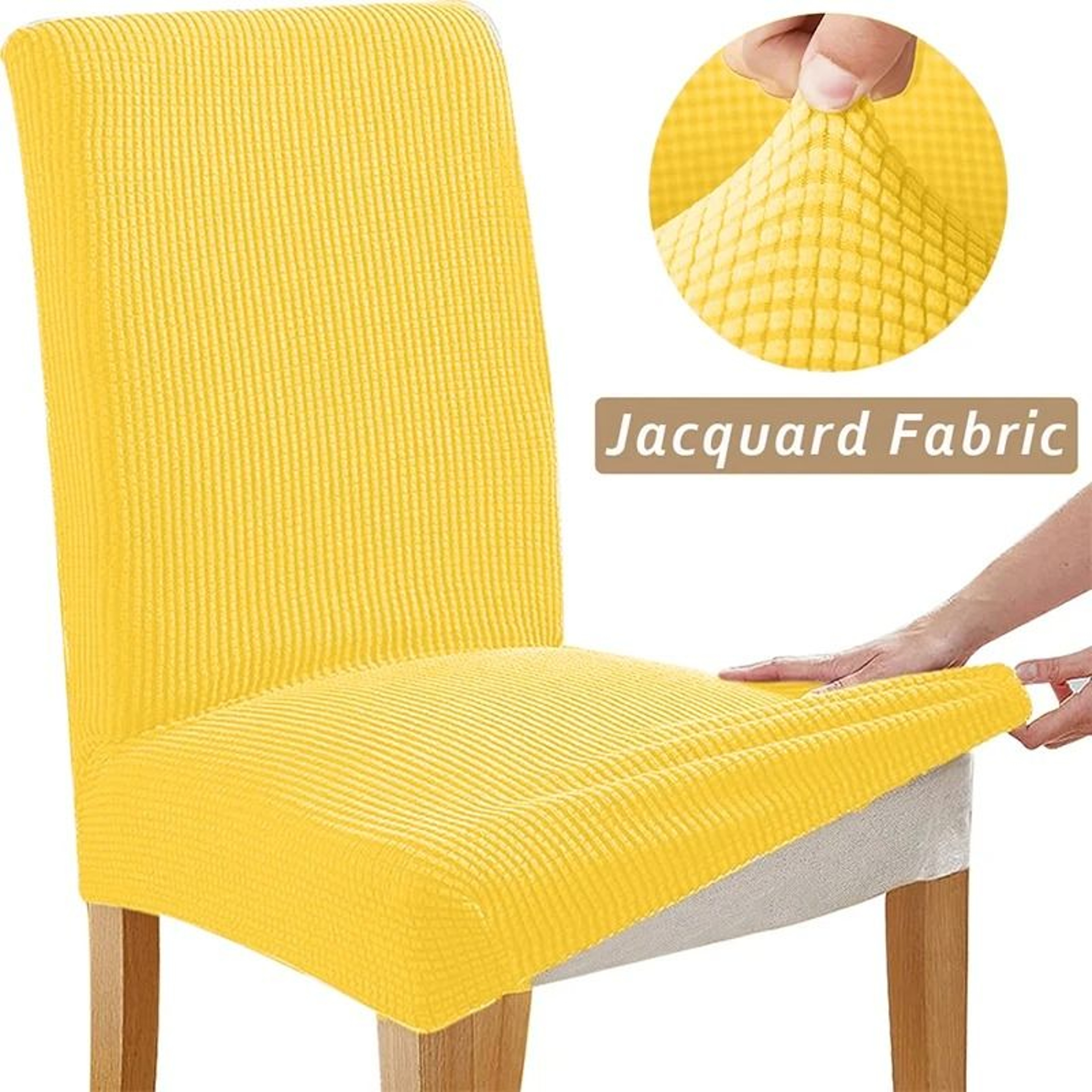 Stretch Jacquard Dining Chair Cover 23