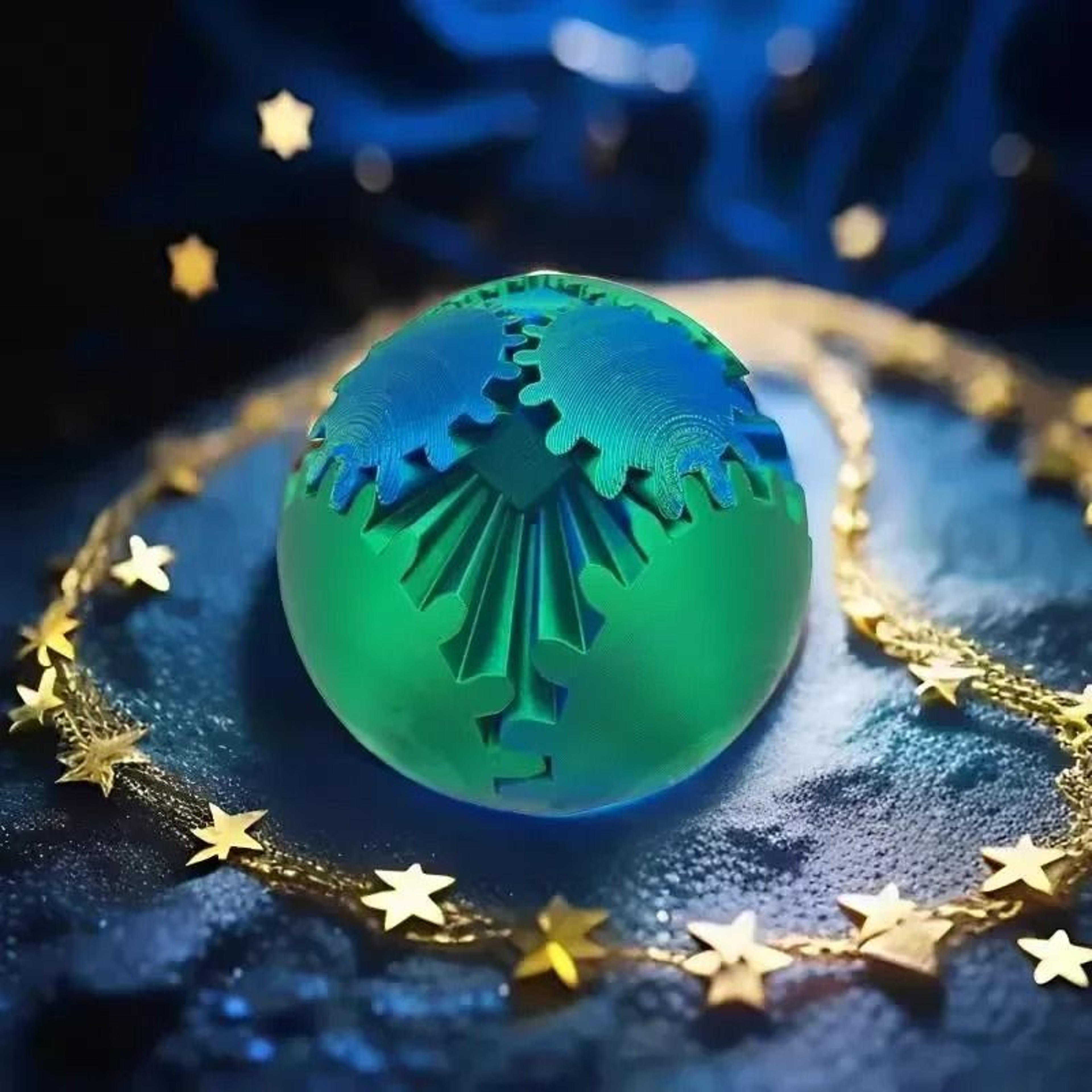 3D Printed Gear Ball Fidget Toy 5
