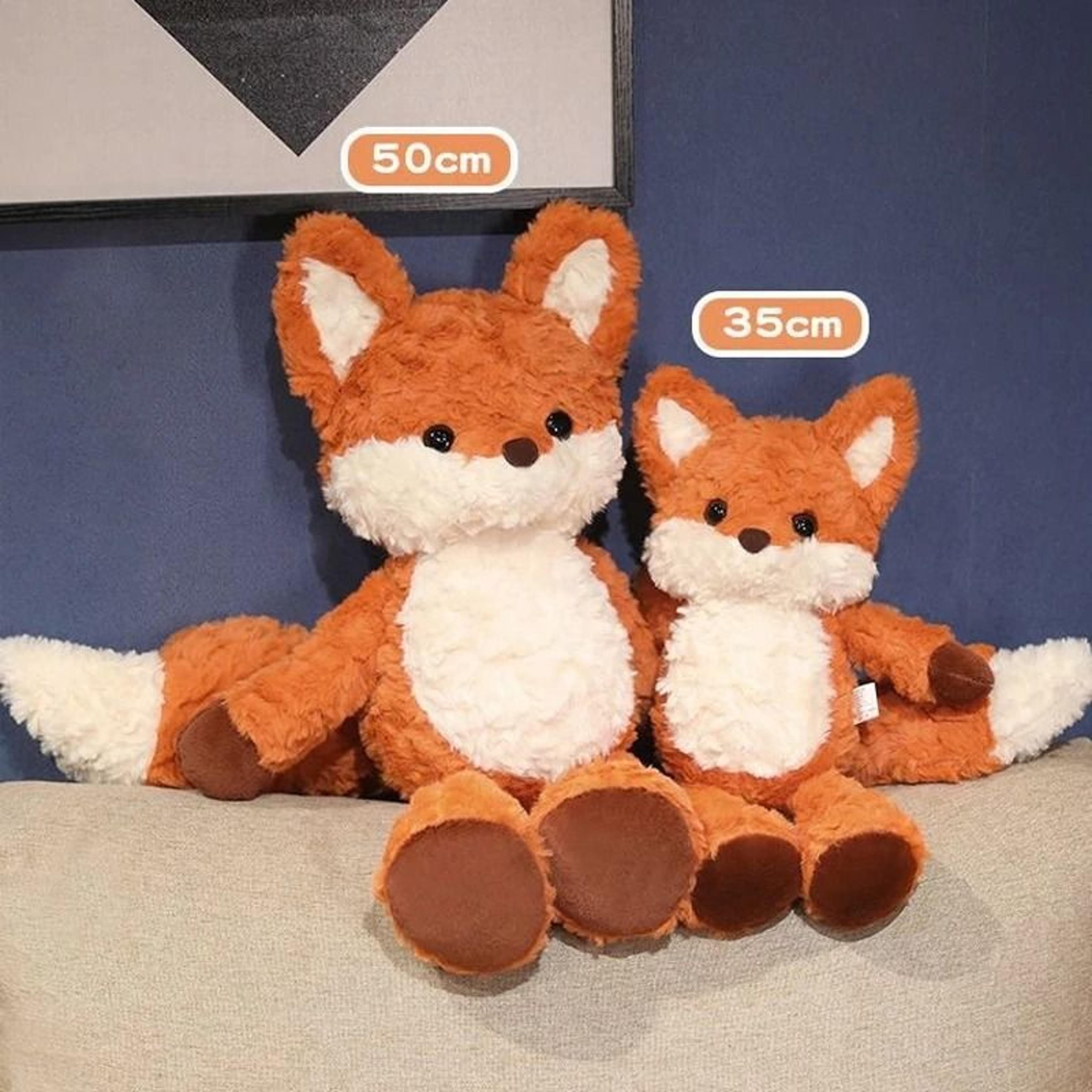 Fluffy Fox Plush Toy Soft Stuffed Animal Doll 4