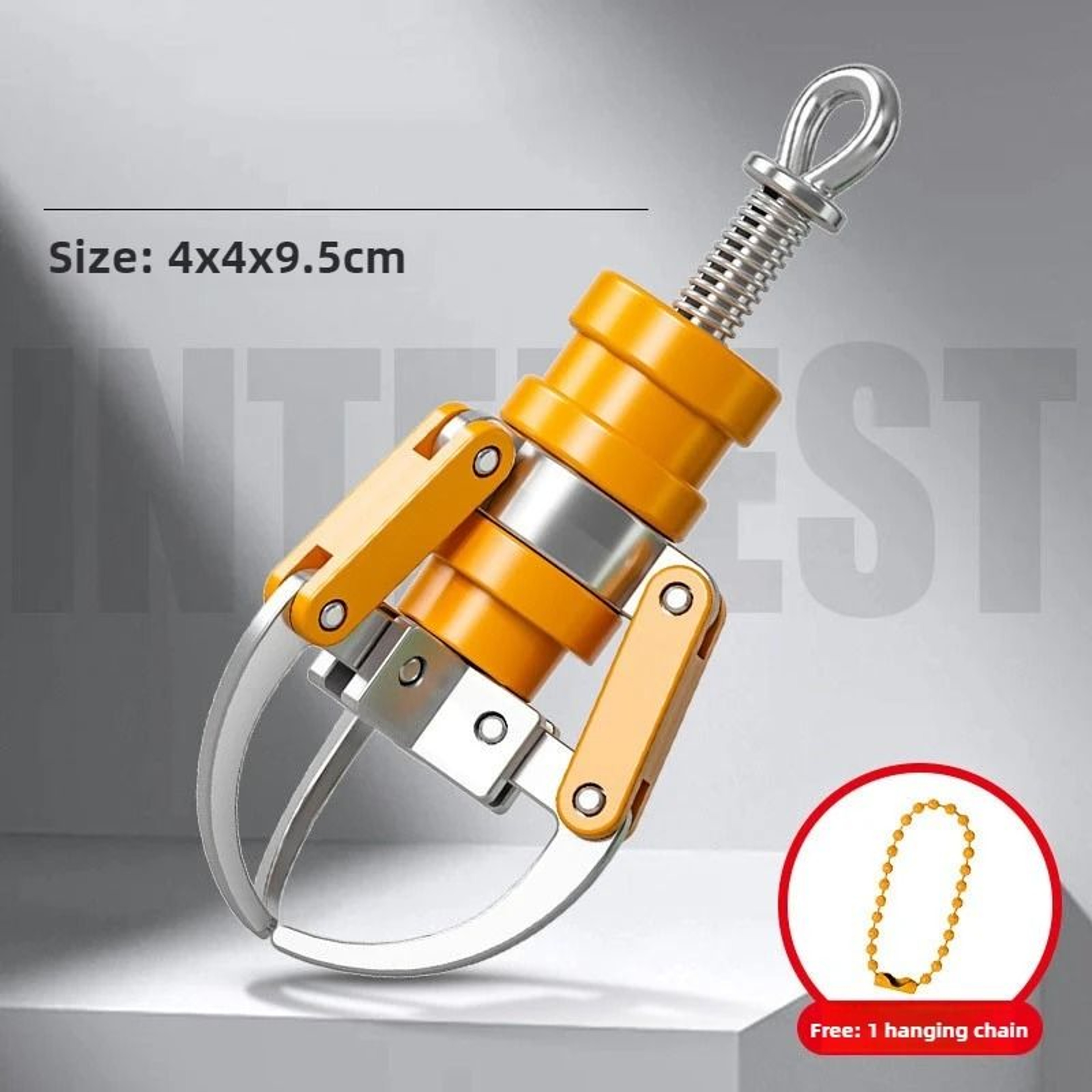 Mini Claw Grabber Keychain Fidget Toy Mechanical Gripper Pendant 9