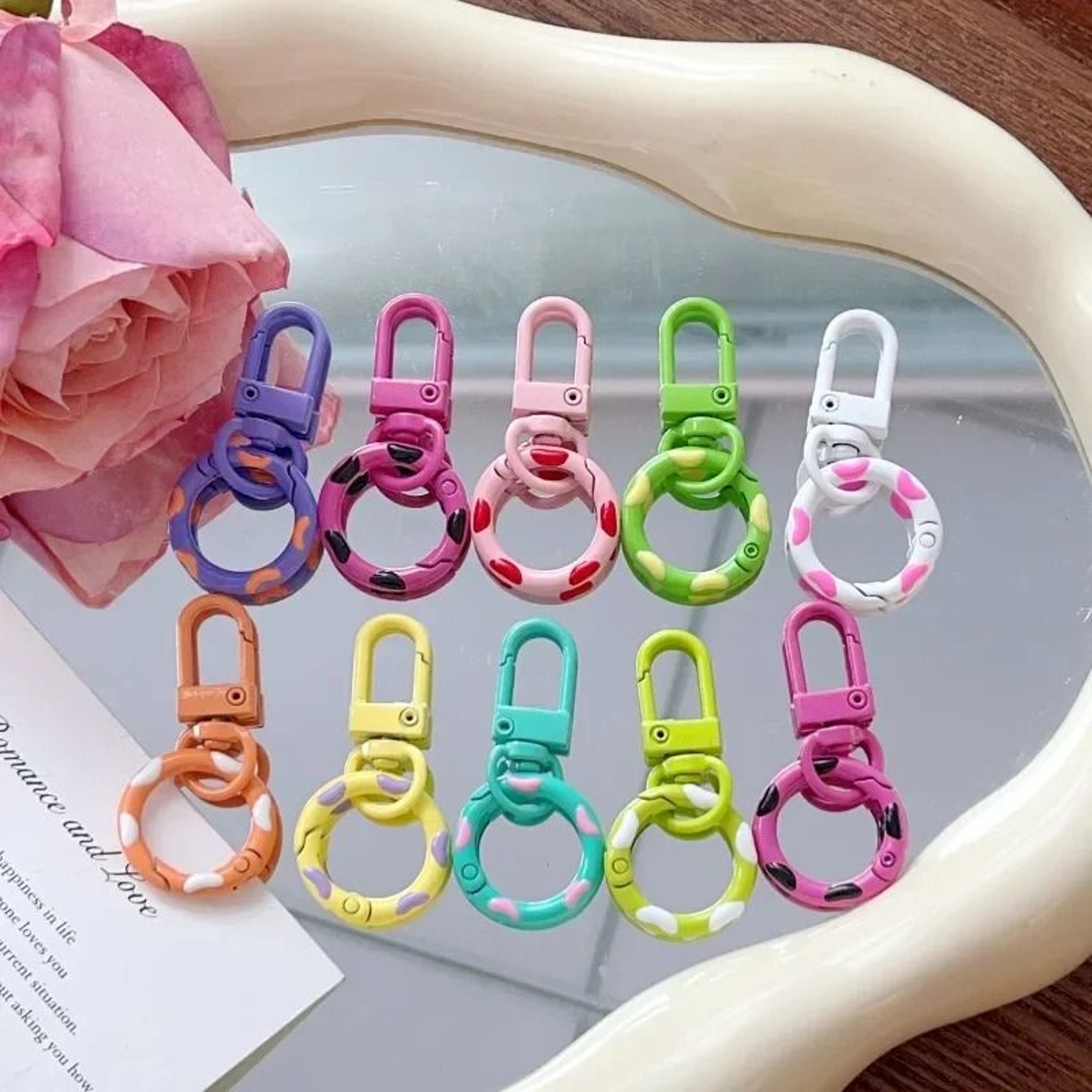 Colorful Lobster Clasp Keychain Hooks For DIY Jewelry And Crafts 5