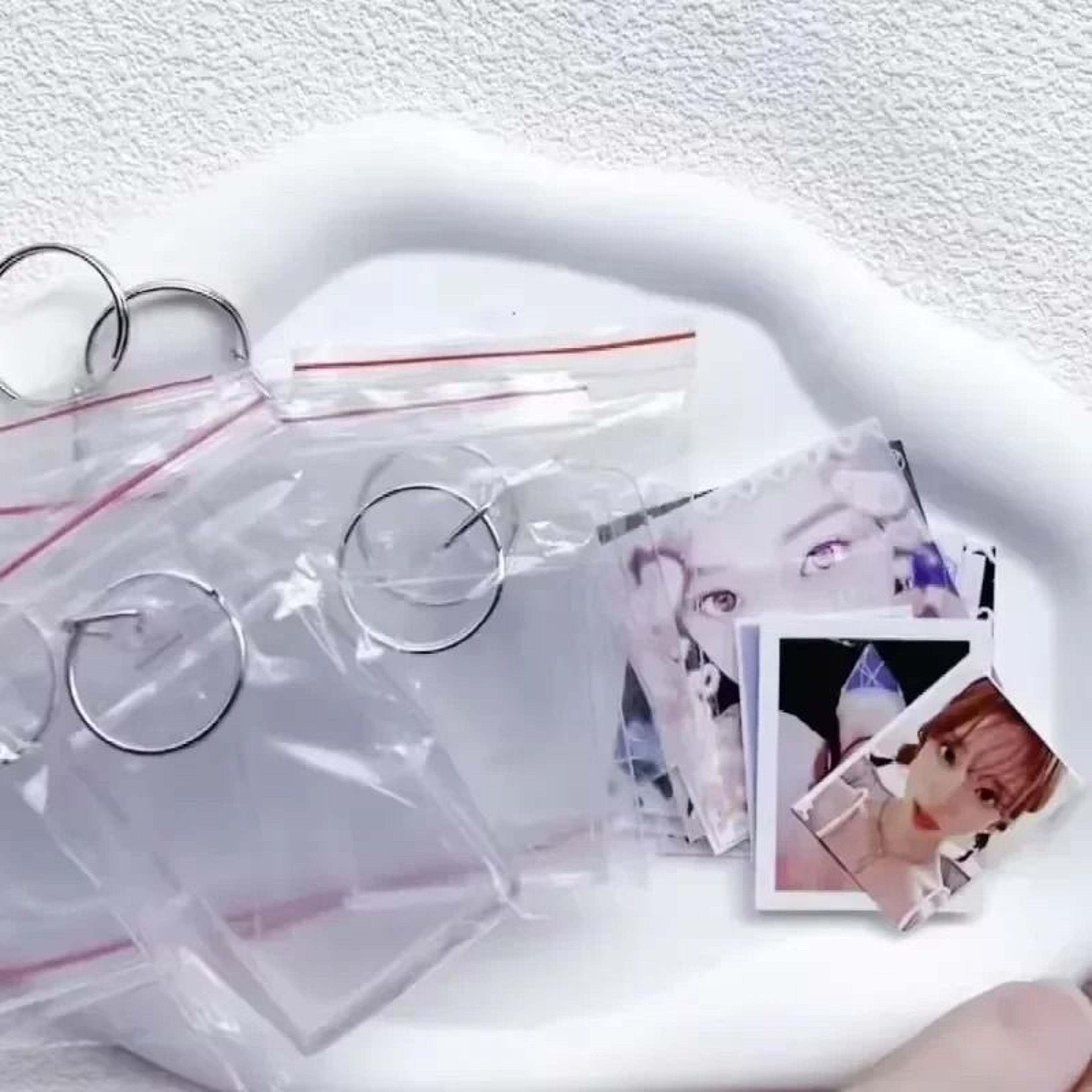 Clear Acrylic Photo Keychain Blanks Custom Insert Picture Frame Keyrings 2