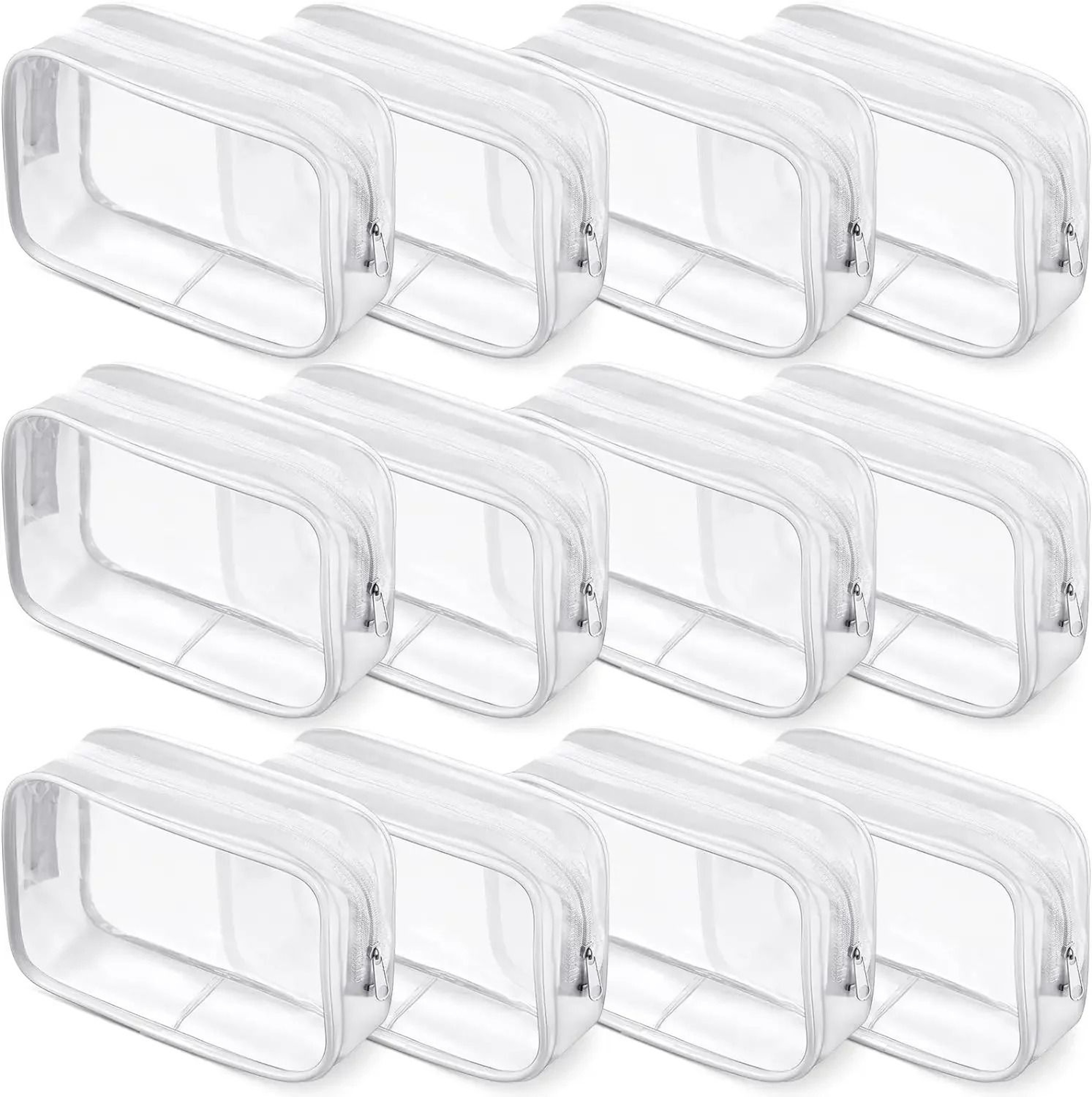 Clear PVC Travel Makeup Bag Transparent Cosmetic Organizer Toiletry Storage Case 5