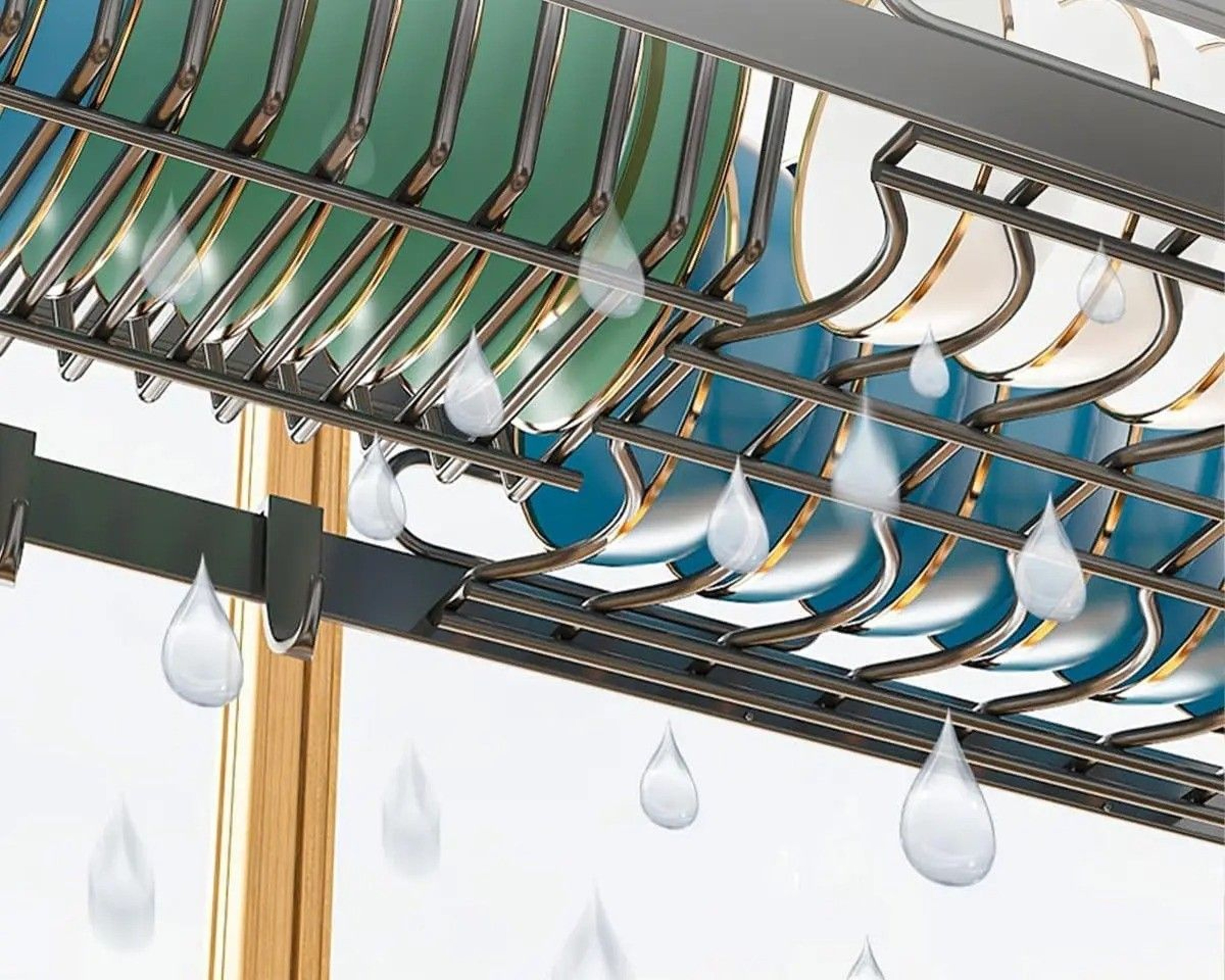 Over The Sink Dish Drying Rack With Utensil Holder And Cutting Board Stand 2